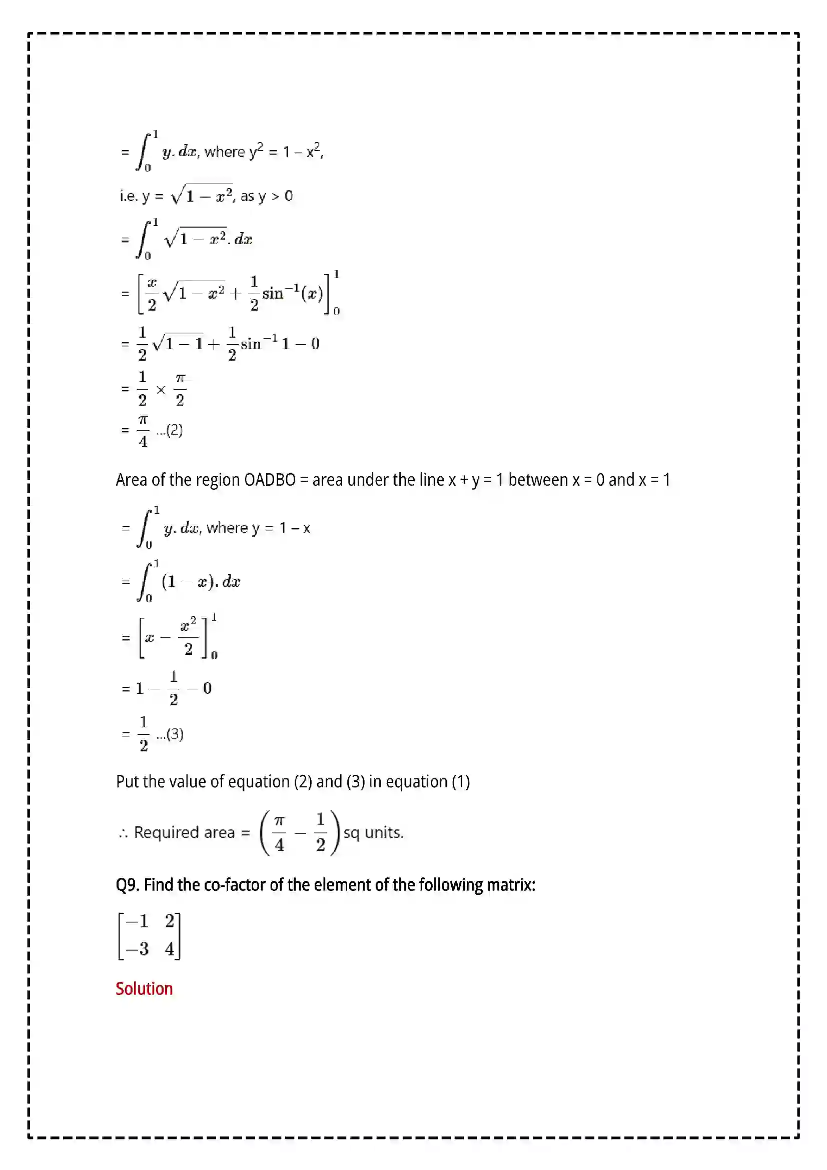 Maharashtra Board Class 12th 2025 Mathematics and Statistics Set - 1 - Sample Paper 12