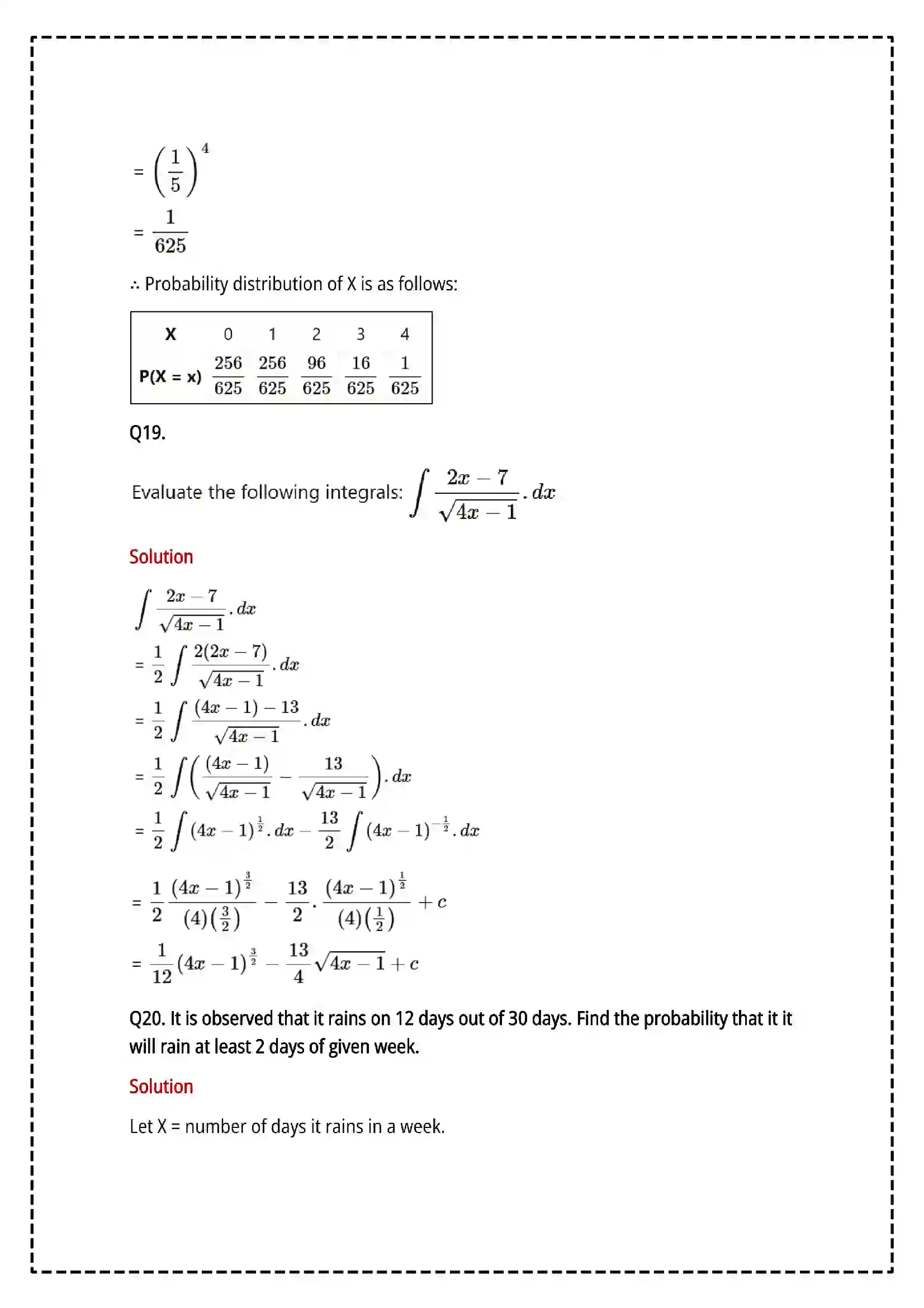 Maharashtra Board Class 12th 2025 Mathematics and Statistics Set - 1 - Sample Paper 22