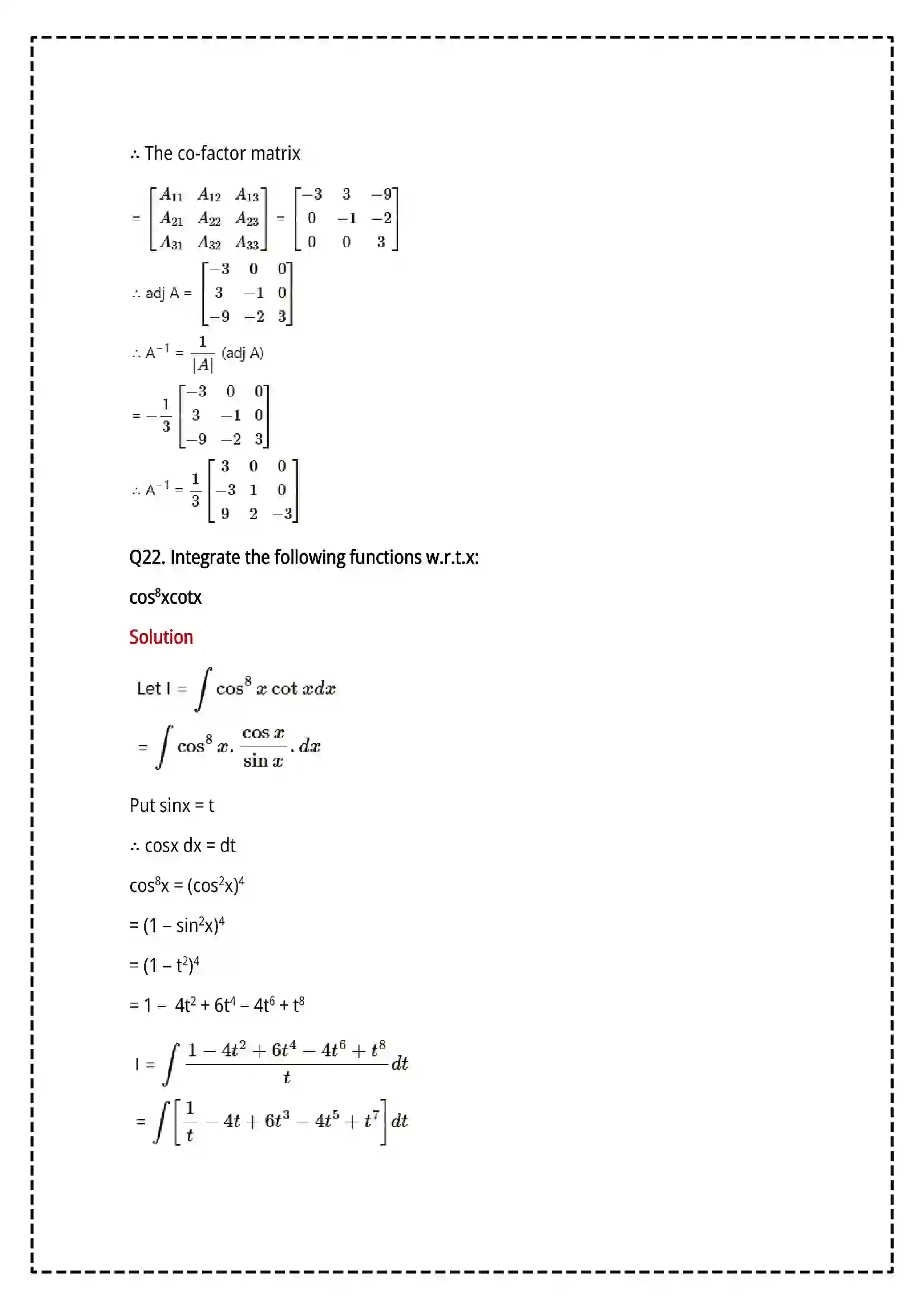 Maharashtra Board Class 12th 2025 Mathematics and Statistics Set - 1 - Sample Paper 25