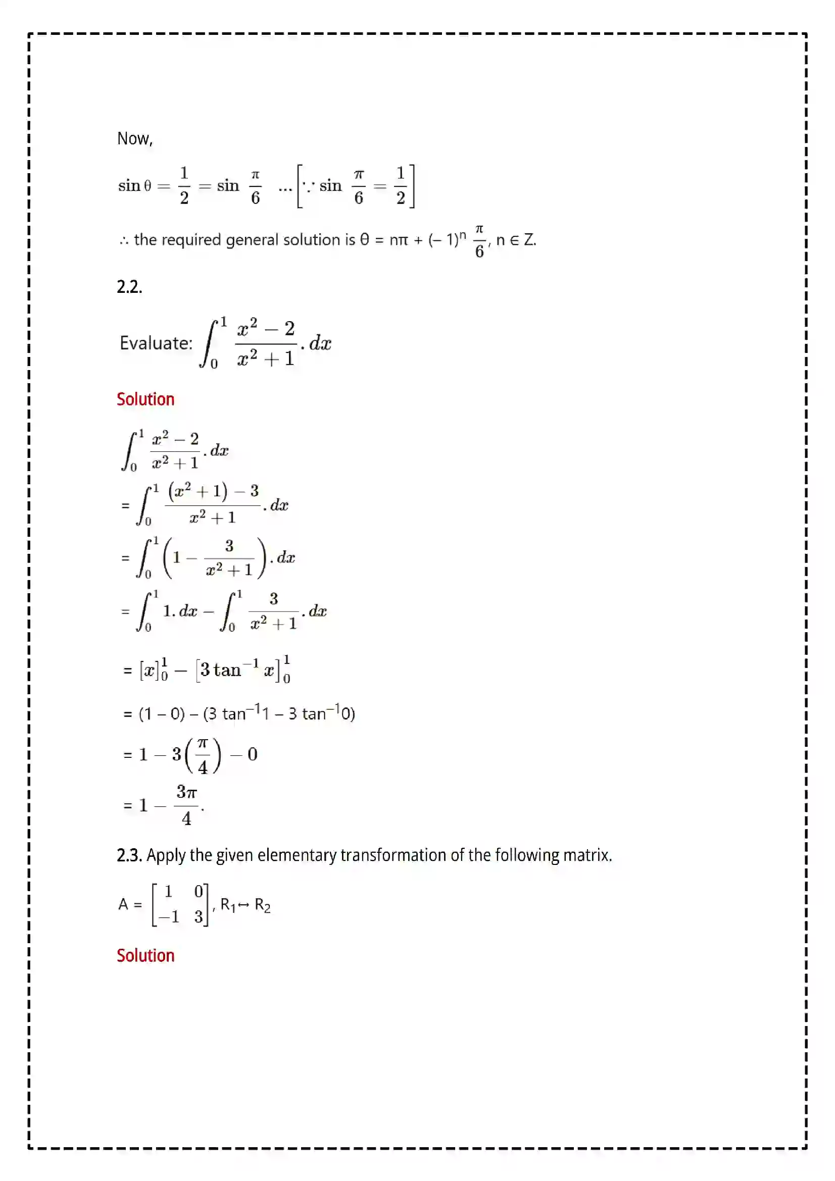 Maharashtra Board Class 12th 2025 Mathematics and Statistics Set - 1 - Sample Paper 7