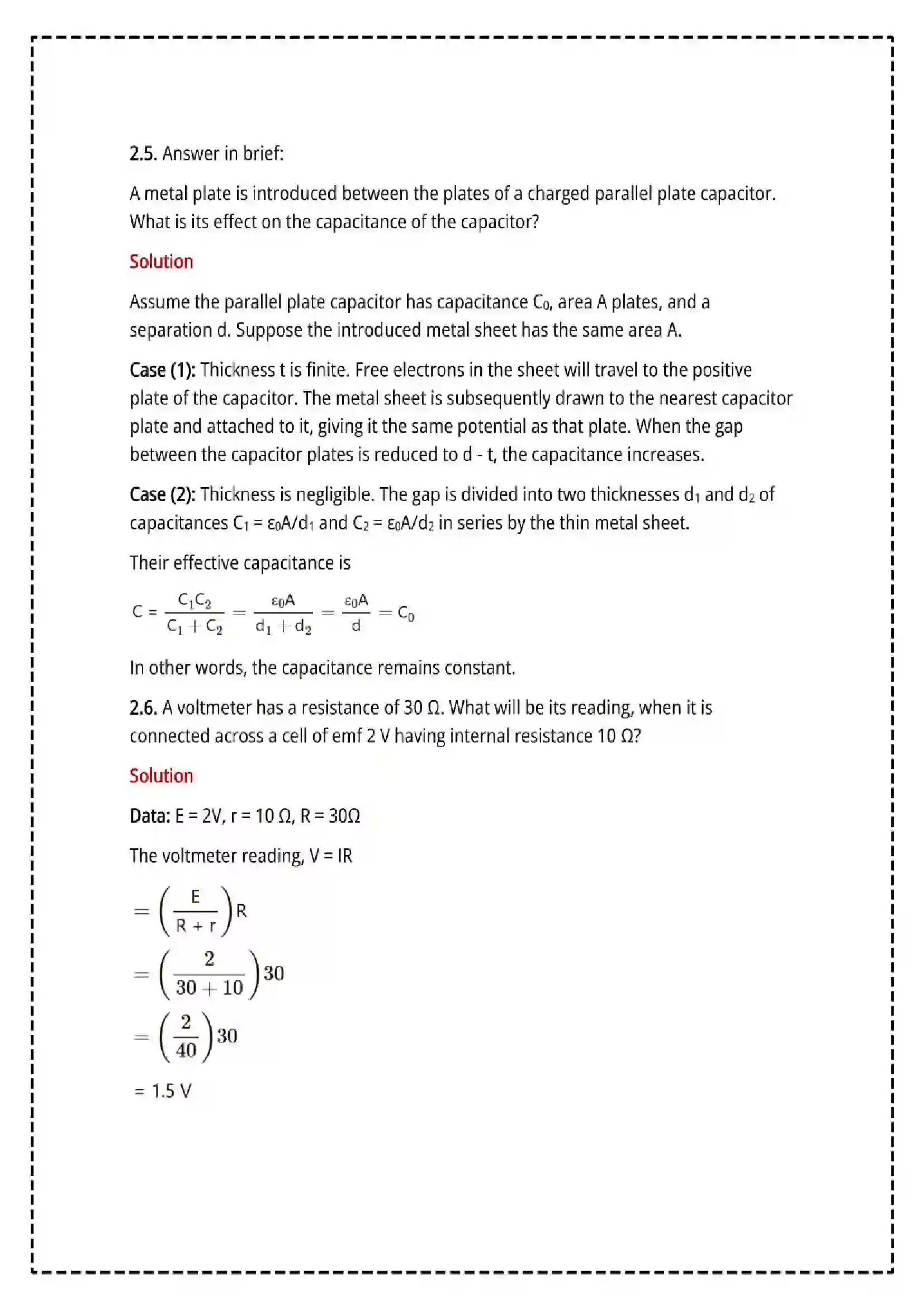 Maharashtra Board Class 12th 2025 Physics Set - 1 - Sample Paper 13