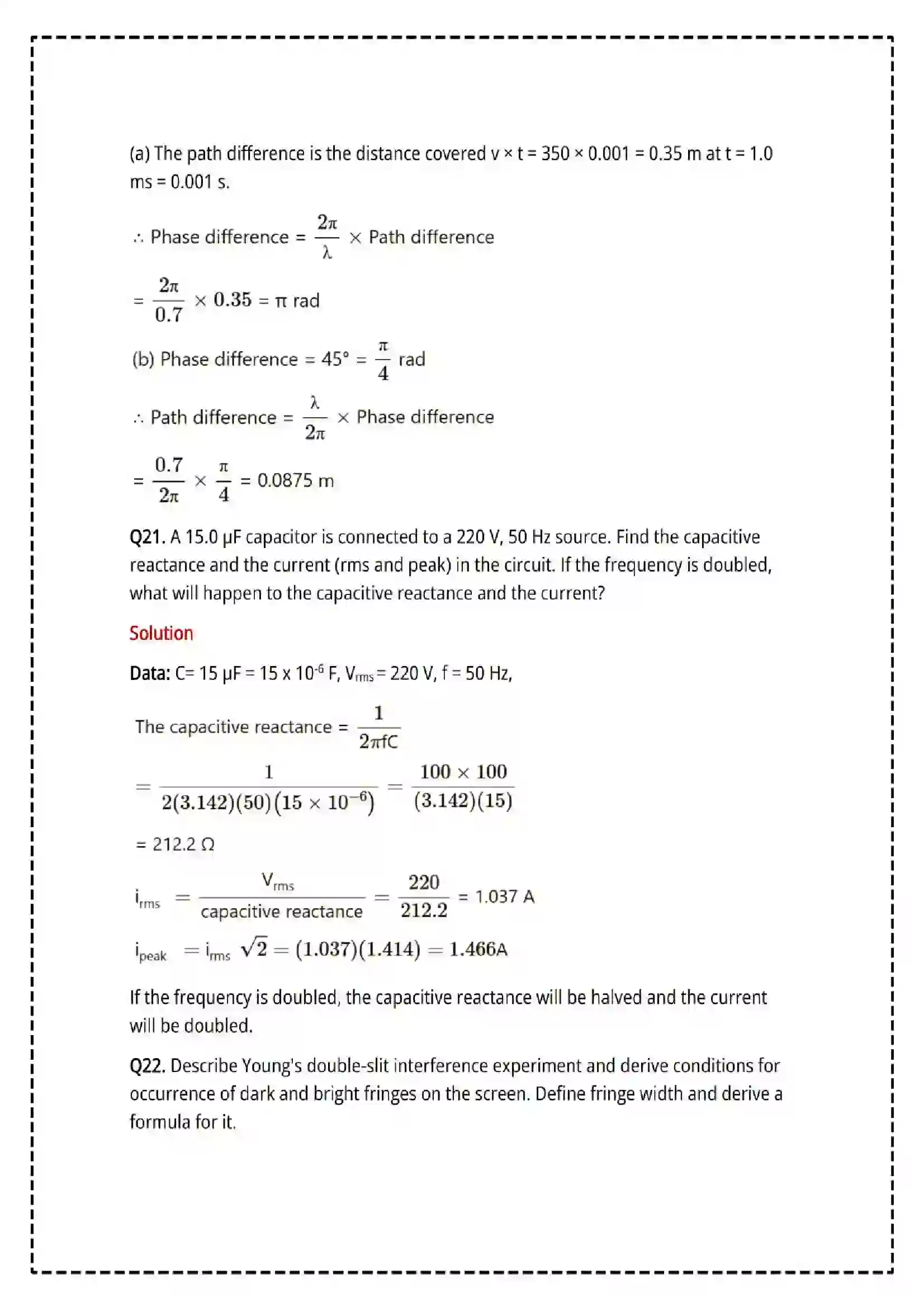 Maharashtra Board Class 12th 2025 Physics Set - 1 - Sample Paper 29