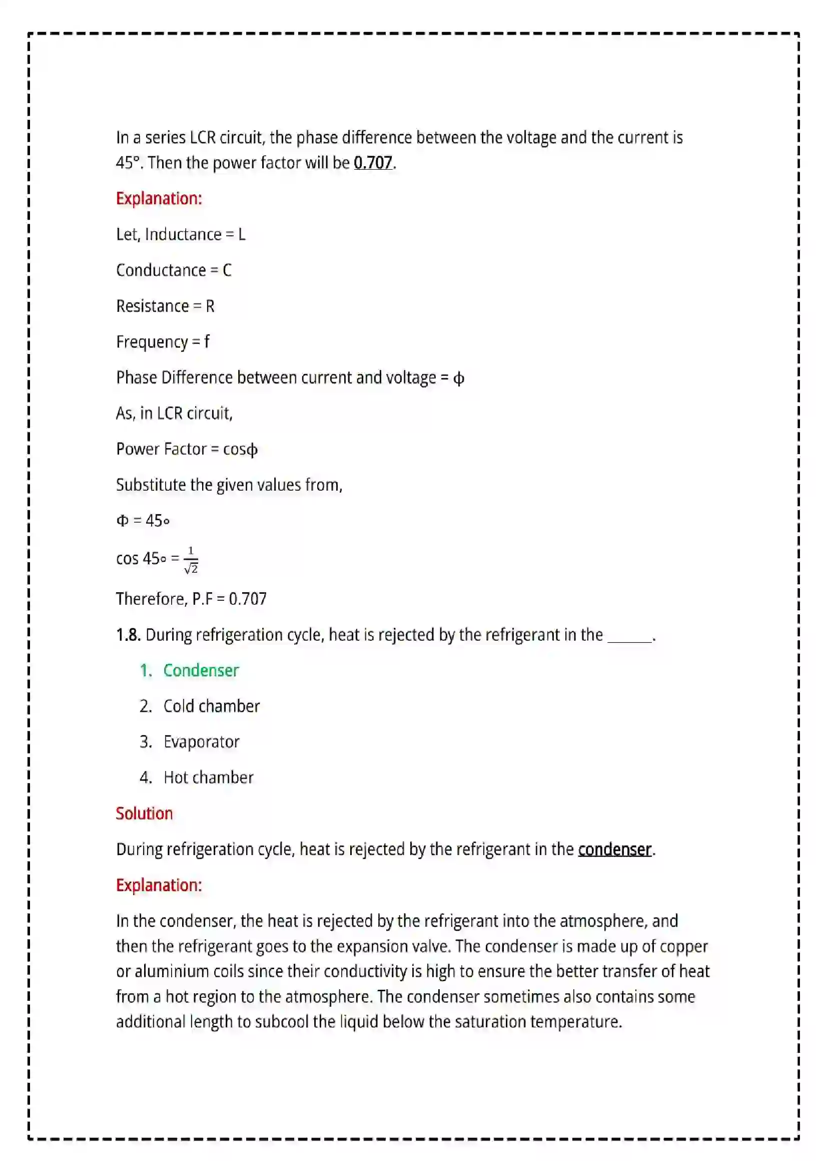Maharashtra Board Class 12th 2025 Physics Set - 1 - Sample Paper 8