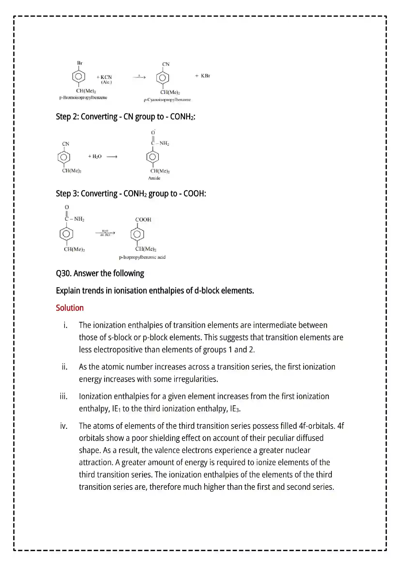 Maharashtra Board Class 12th 2025 Chemistry Set- 1 - Sample Paper 25