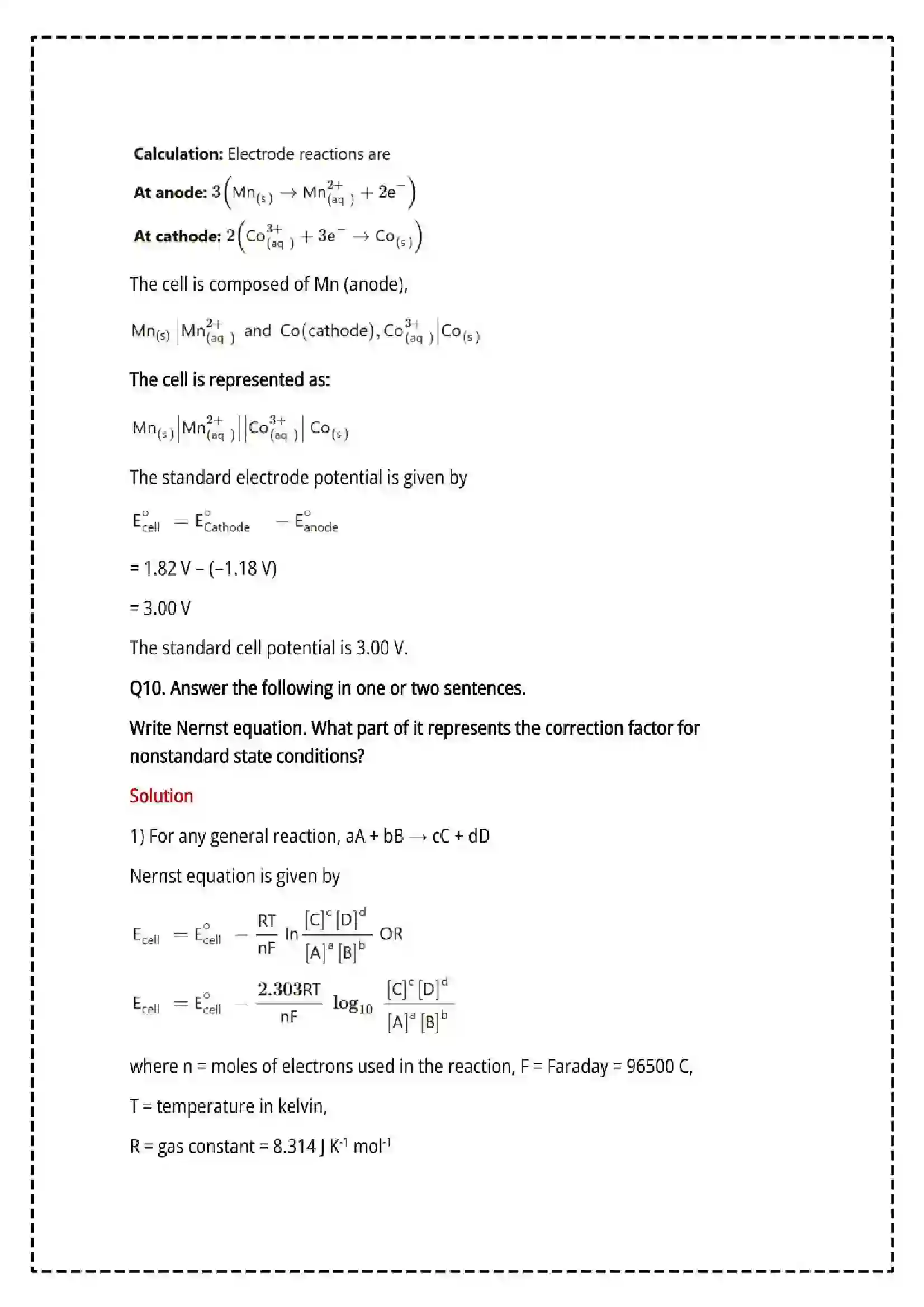 Maharashtra Board Class 12th 2025 Chemistry Set - 2 - Sample Paper 11