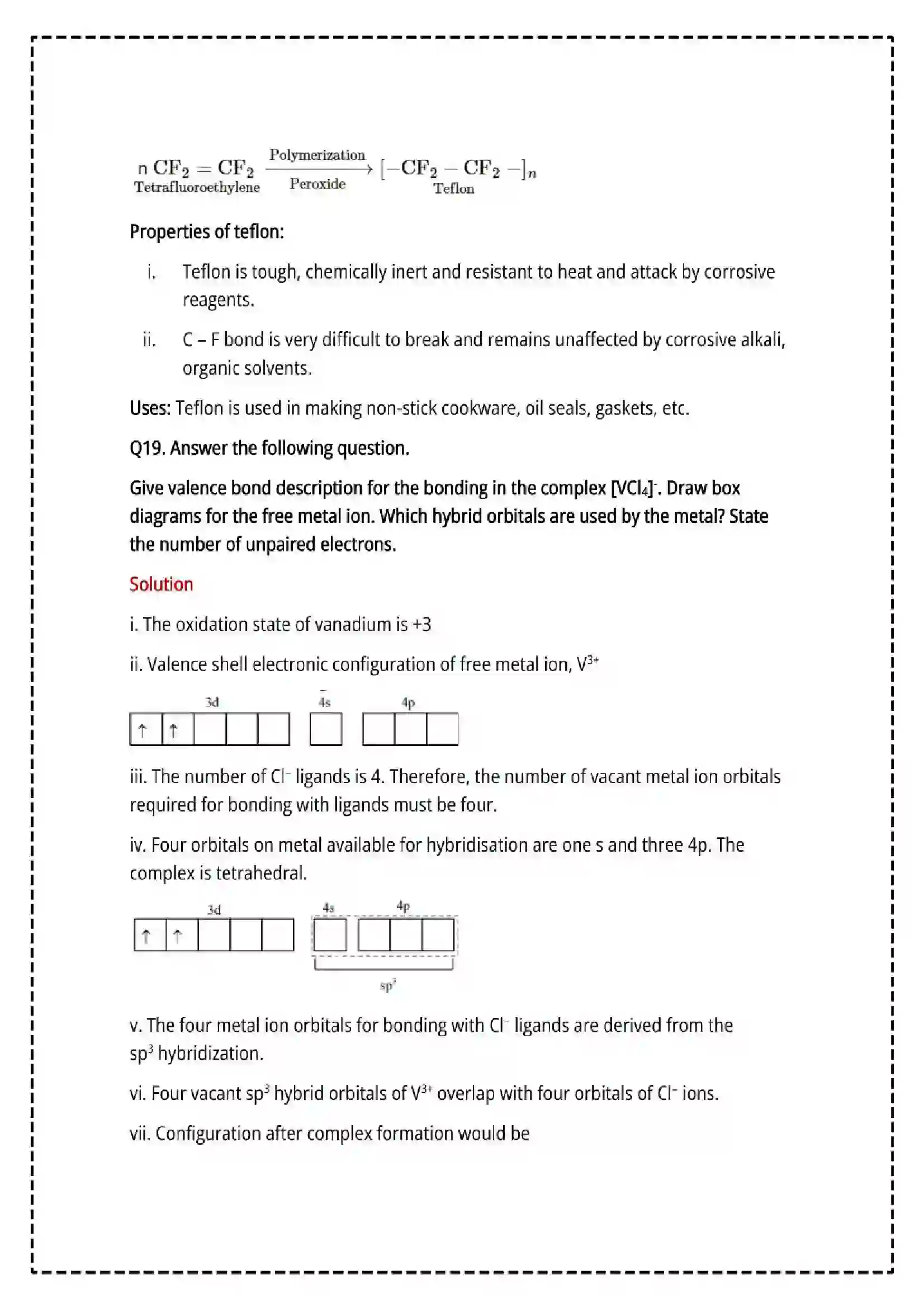 Maharashtra Board Class 12th 2025 Chemistry Set - 2 - Sample Paper 16