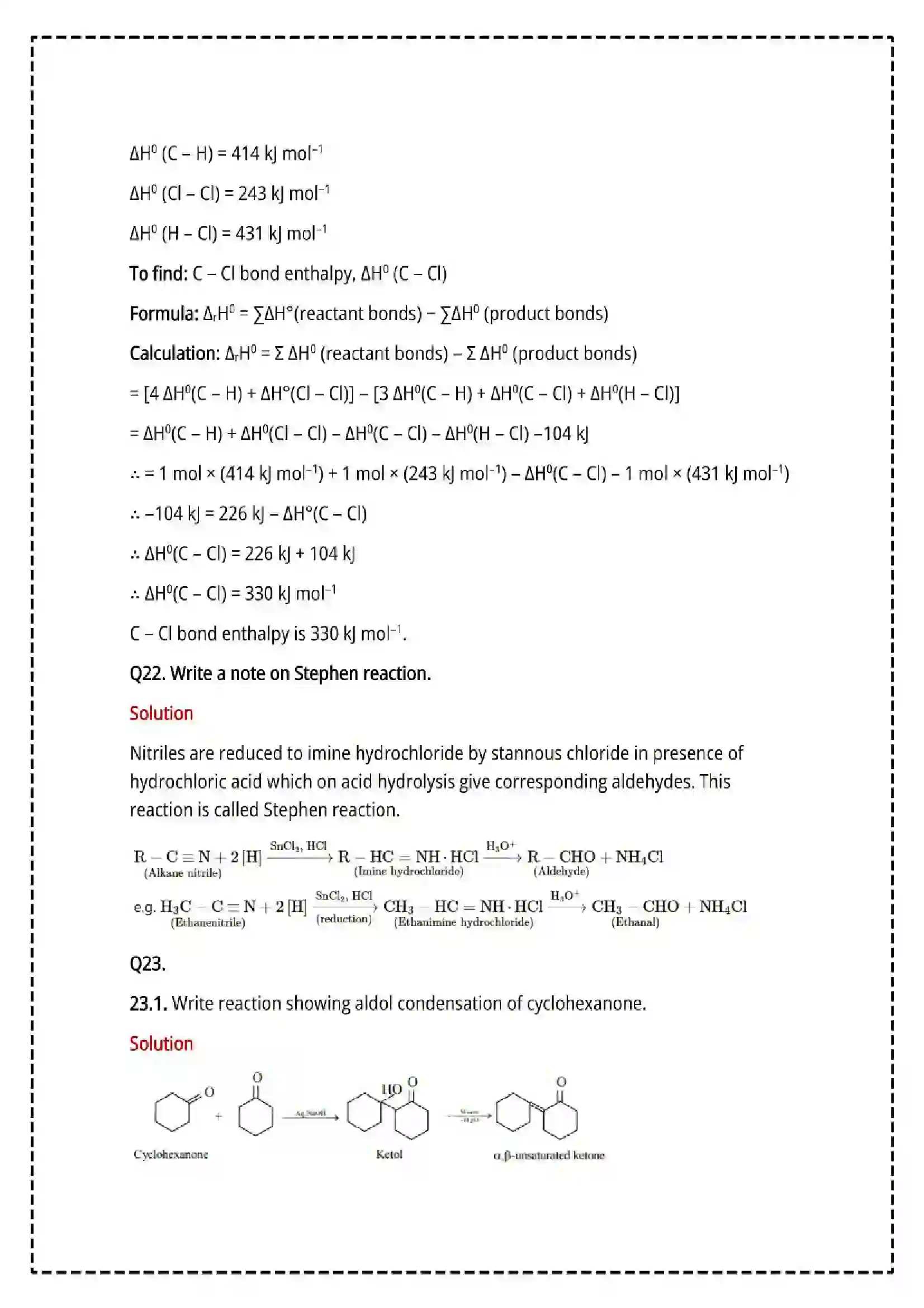 Maharashtra Board Class 12th 2025 Chemistry Set - 2 - Sample Paper 19