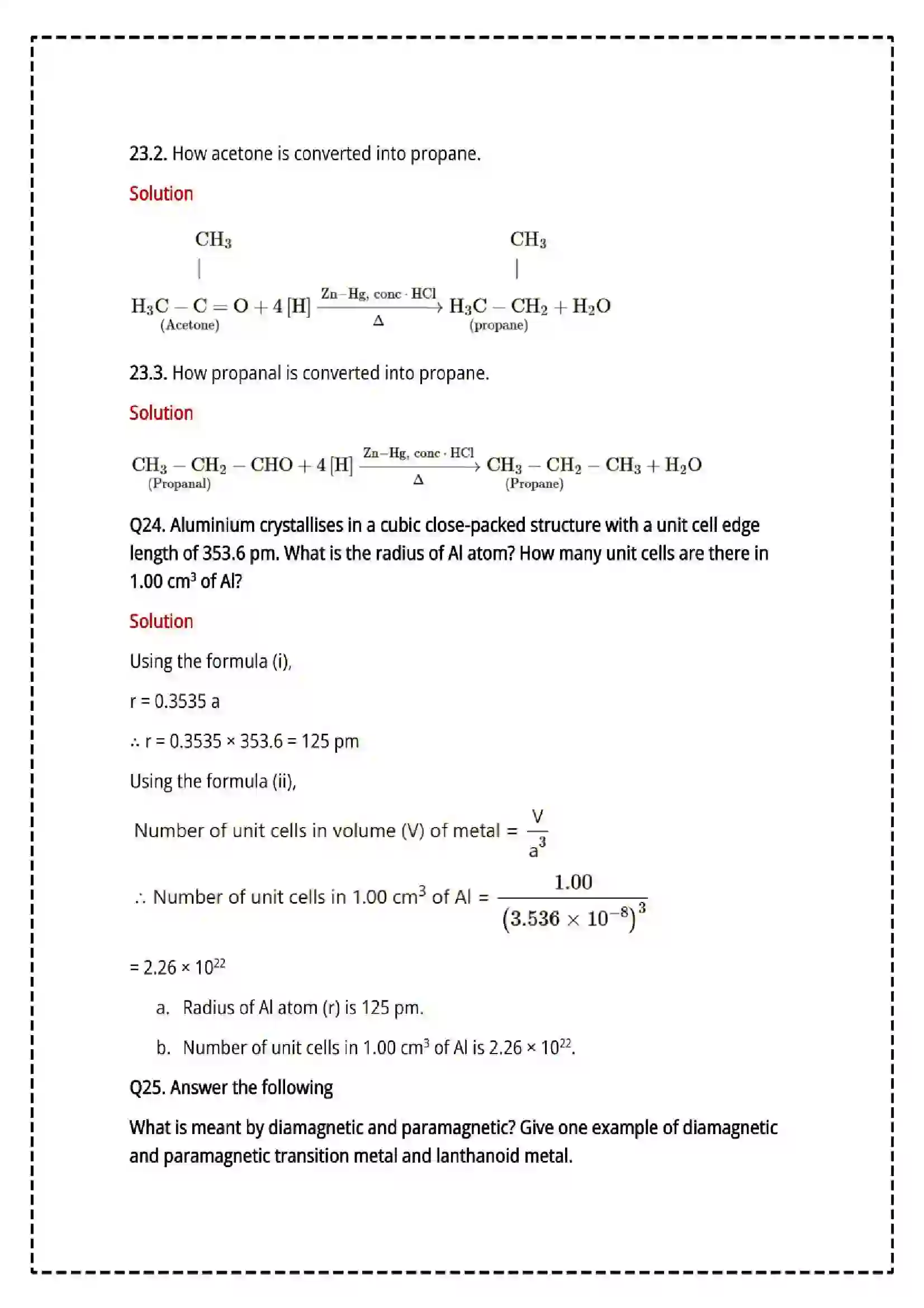 Maharashtra Board Class 12th 2025 Chemistry Set - 2 - Sample Paper 20