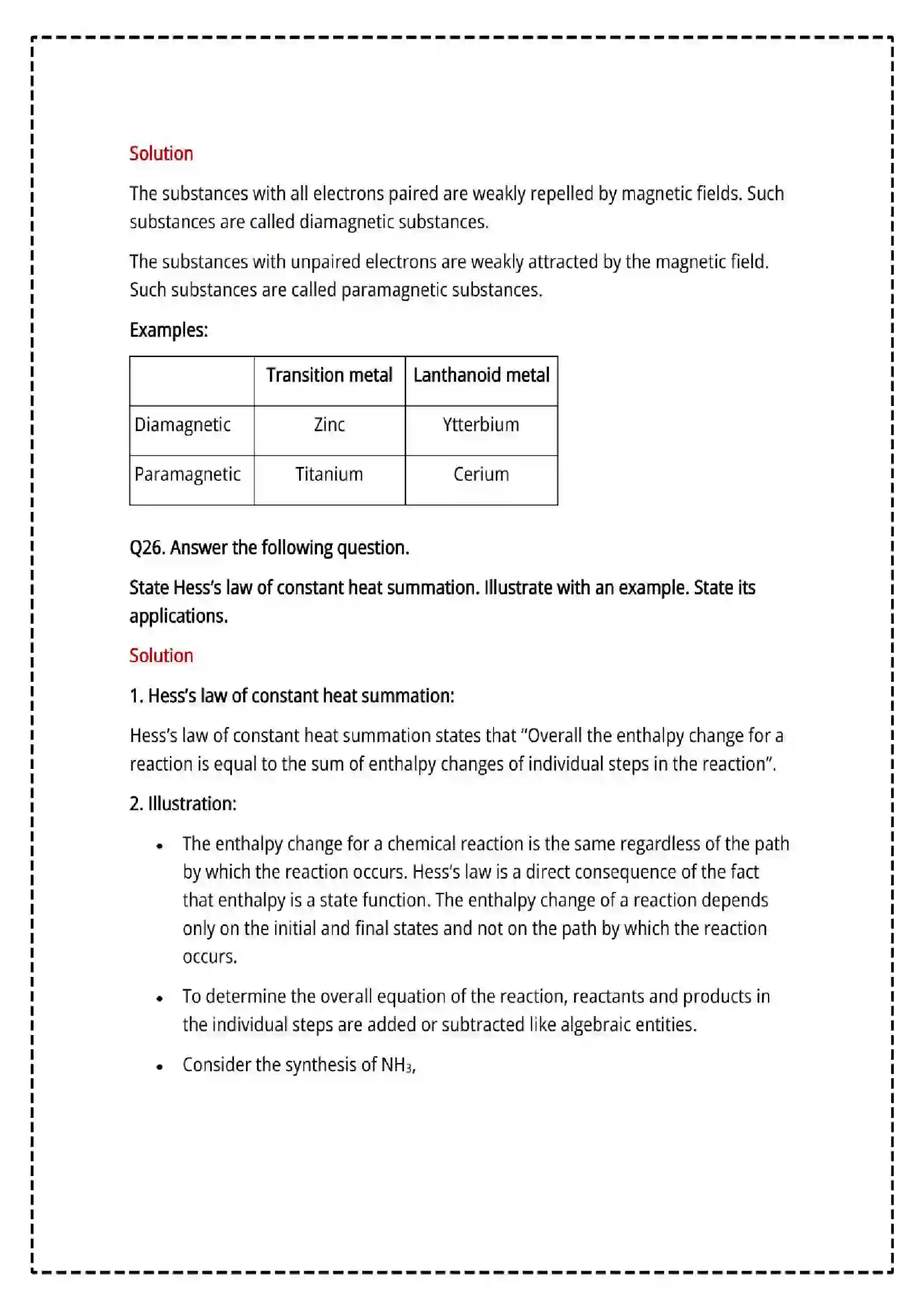 Maharashtra Board Class 12th 2025 Chemistry Set - 2 - Sample Paper 21