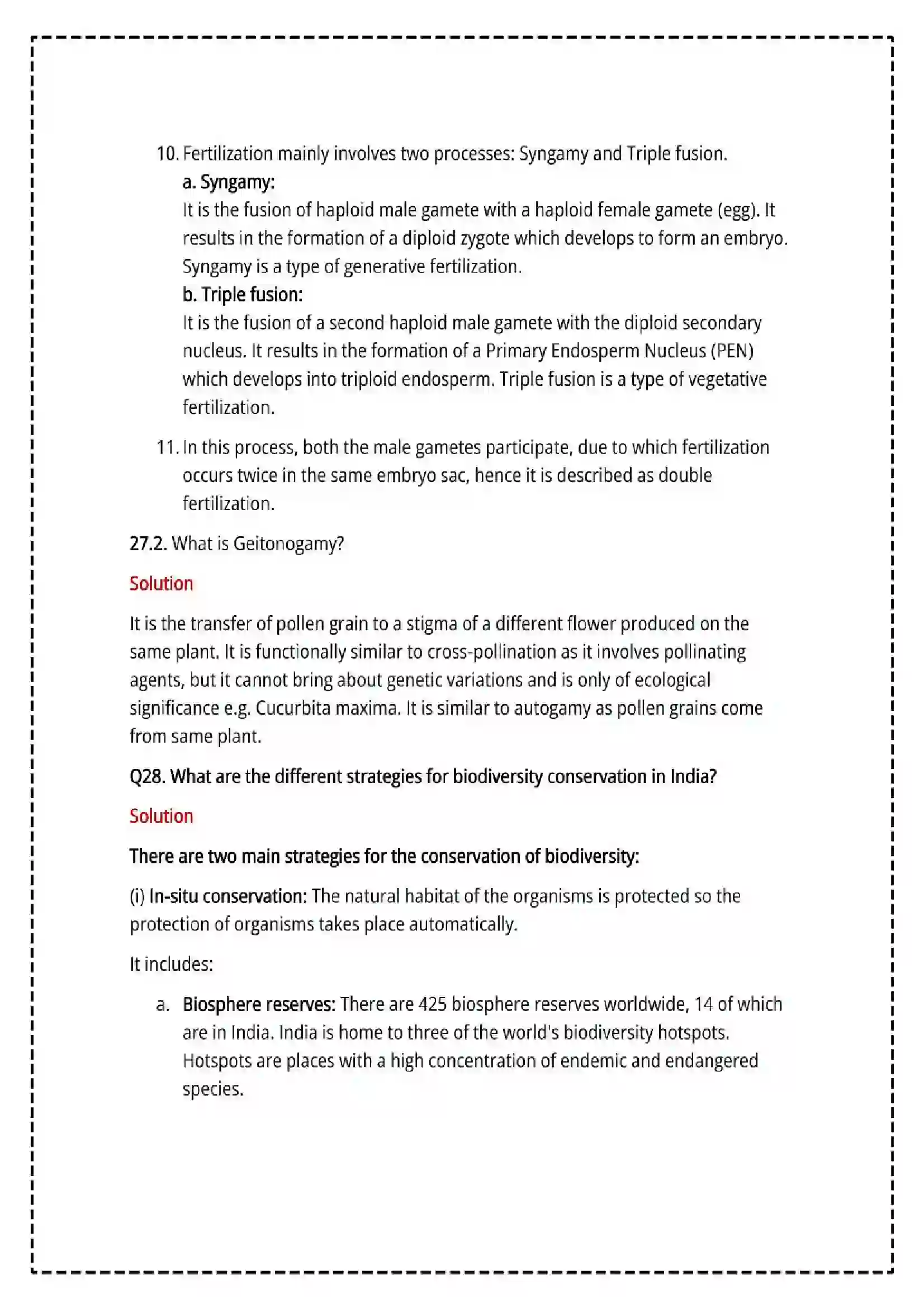 Maharashtra Board Class 12th 2025 Biology Set - 1 - Sample Paper 21