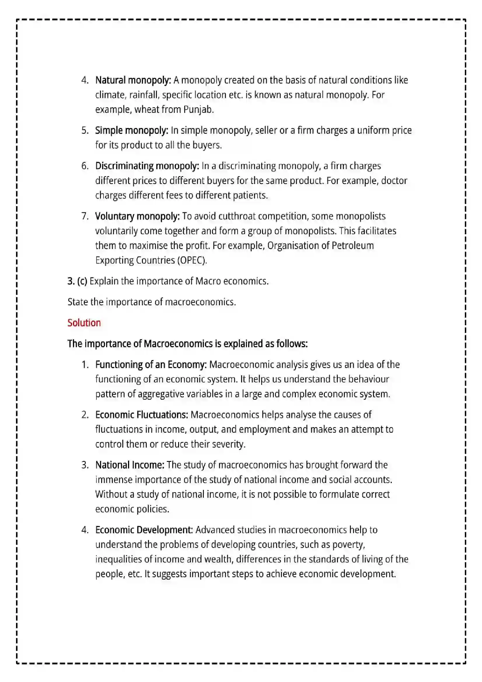 Maharashtra Board Class 12th 2025 Economics Set - 1 - Sample Paper 16