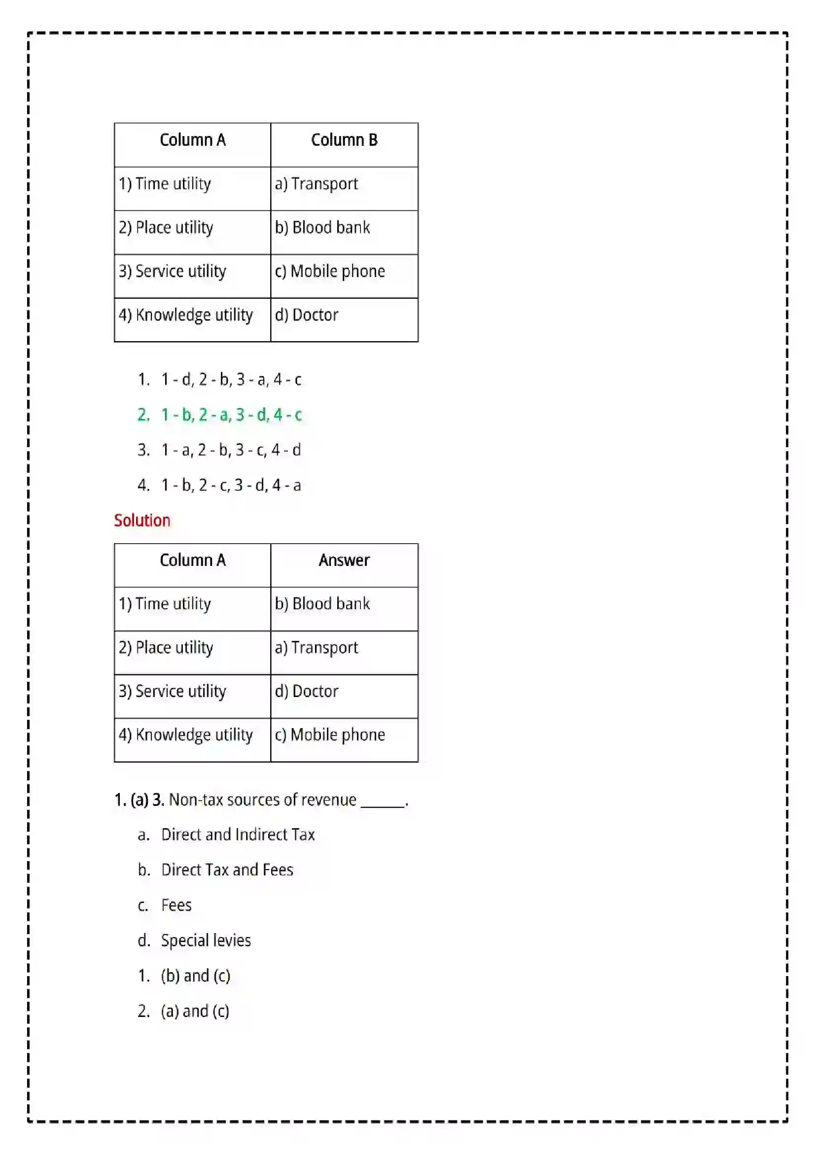 Maharashtra Board Class 12th 2025 Economics Set - 1 - Sample Paper 2