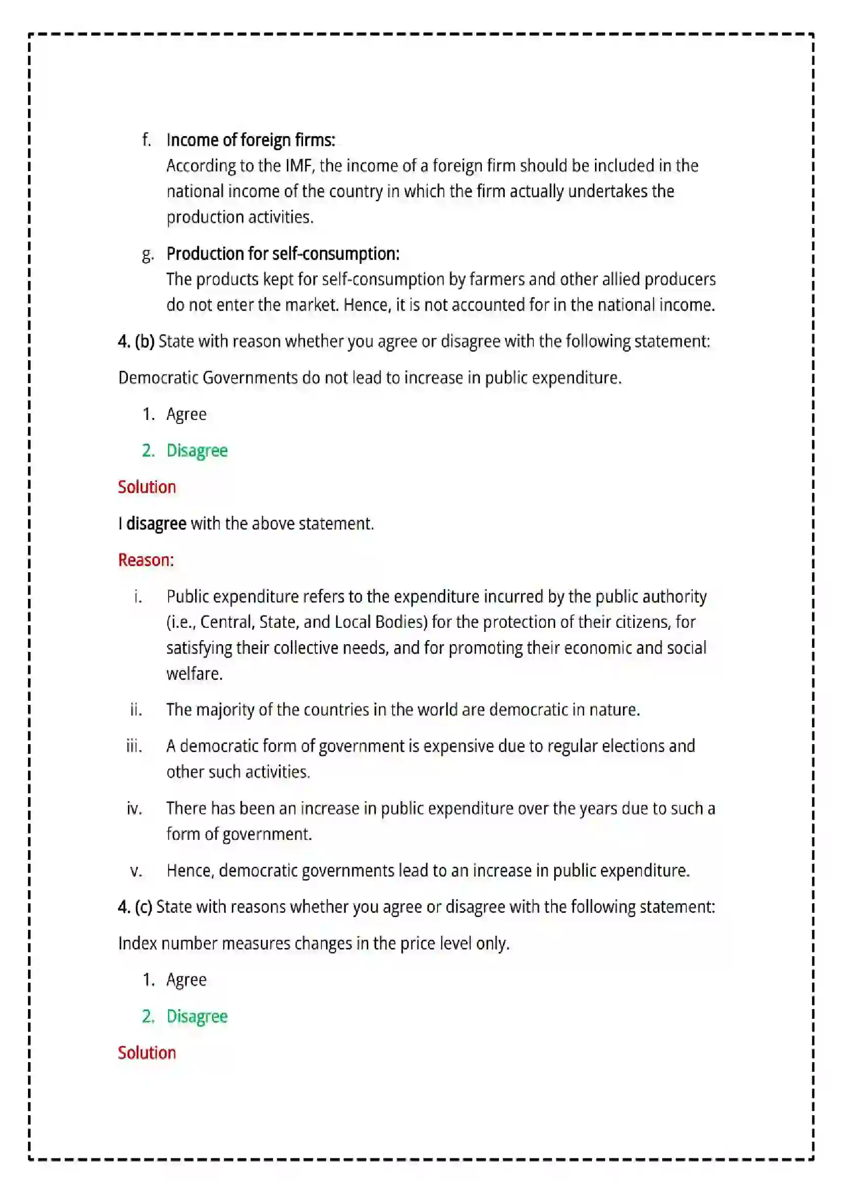 Maharashtra Board Class 12th 2025 Economics Set - 1 - Sample Paper 20