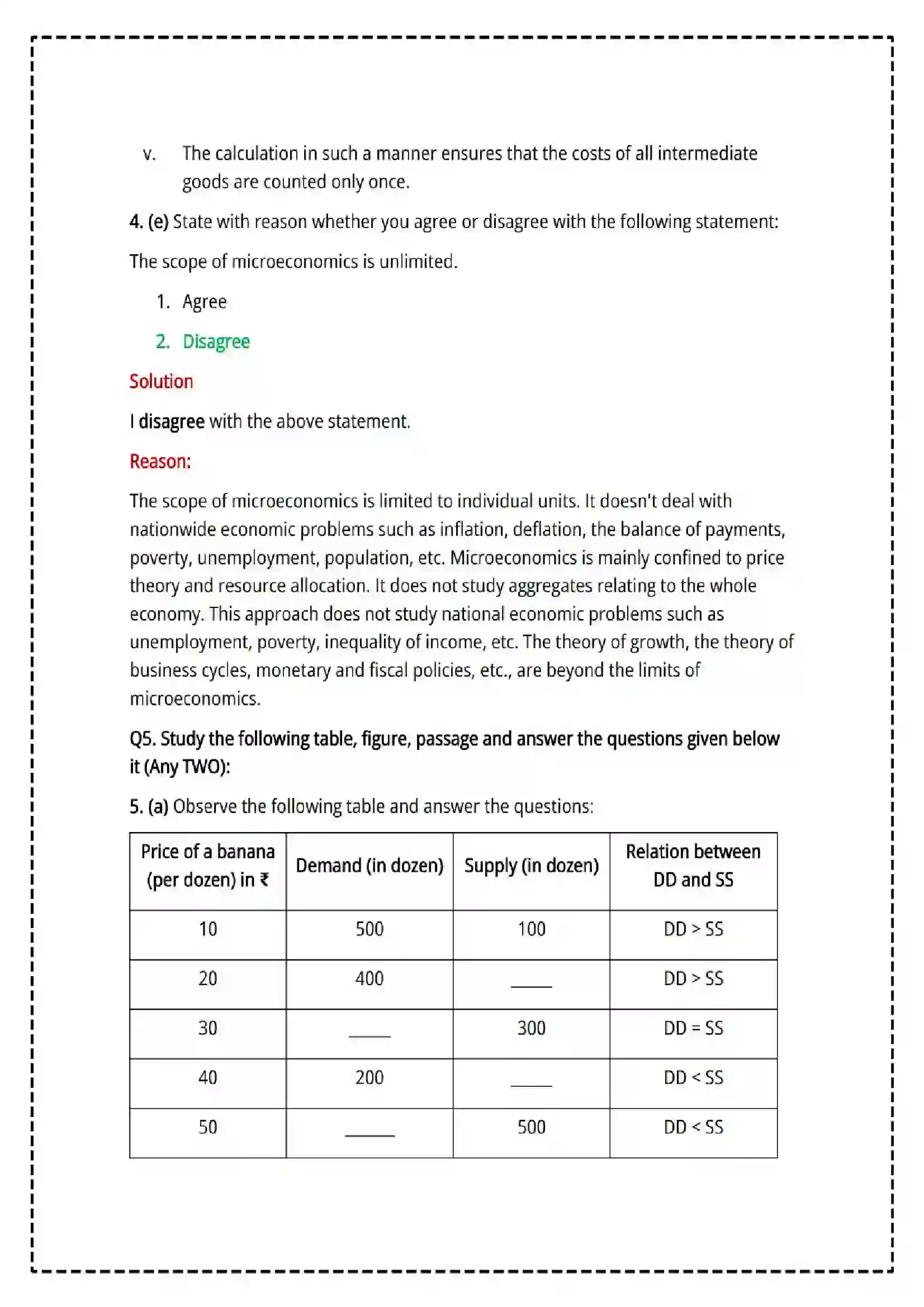 Maharashtra Board Class 12th 2025 Economics Set - 1 - Sample Paper 22