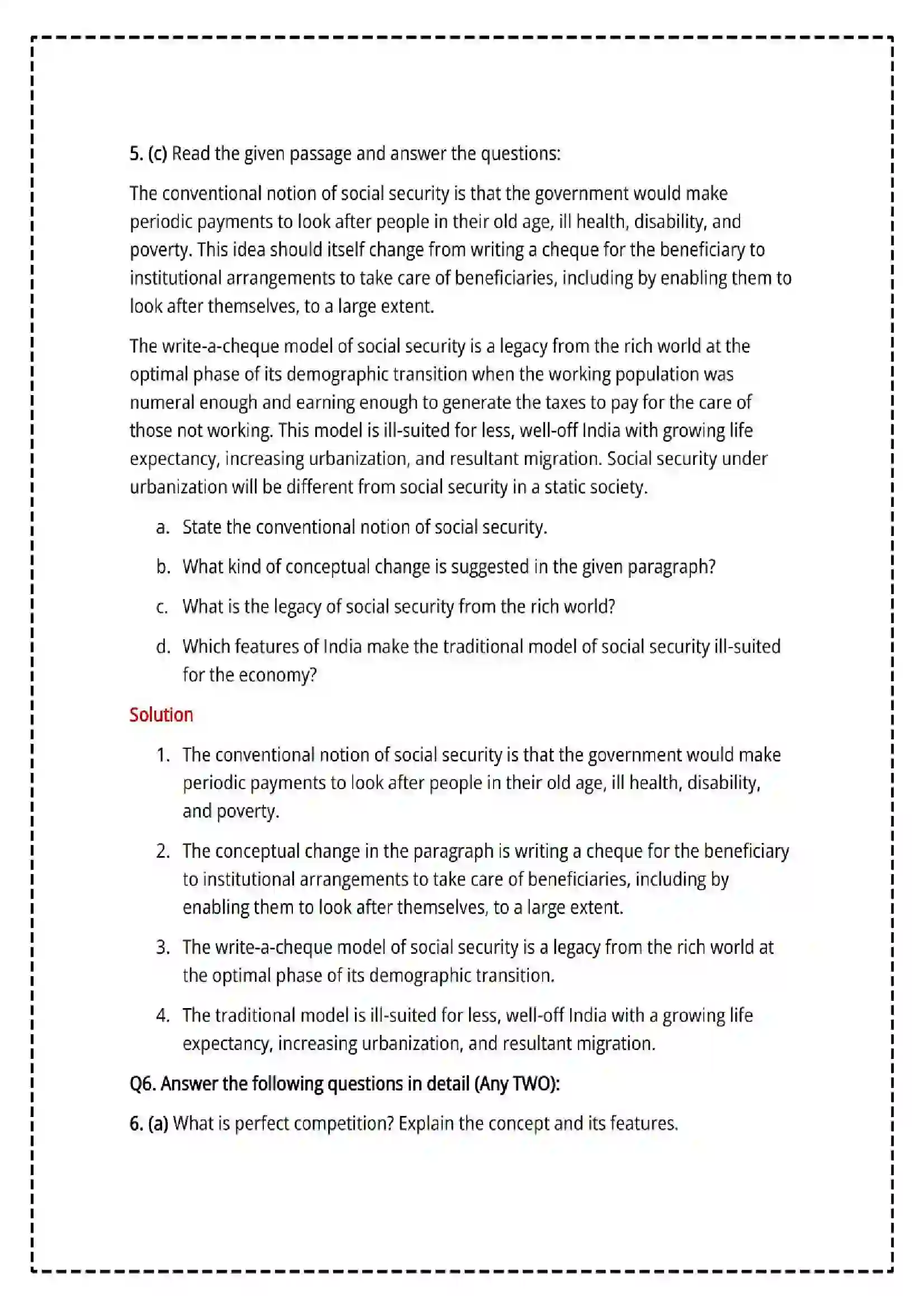 Maharashtra Board Class 12th 2025 Economics Set - 1 - Sample Paper 25