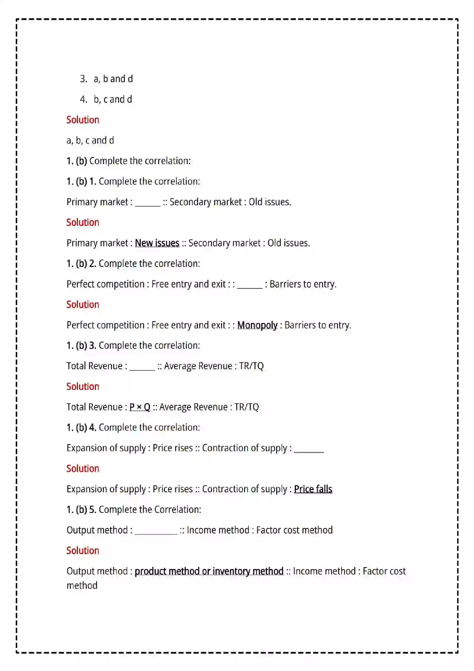 Maharashtra Board Class 12th 2025 Economics Set - 1 - Sample Paper 4