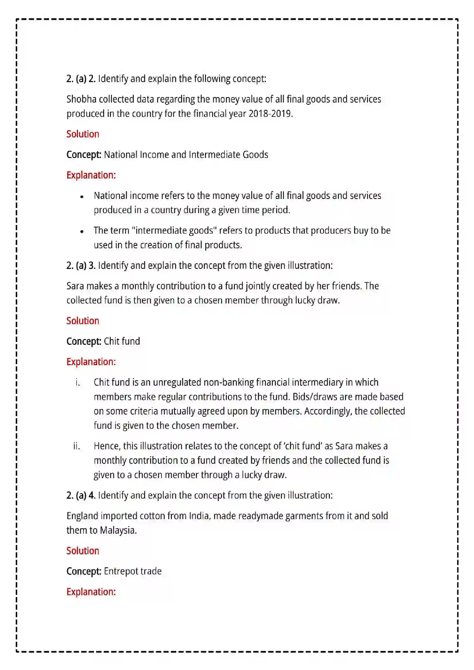 Maharashtra Board Class 12th 2025 Economics Set - 1 - Sample Paper 9