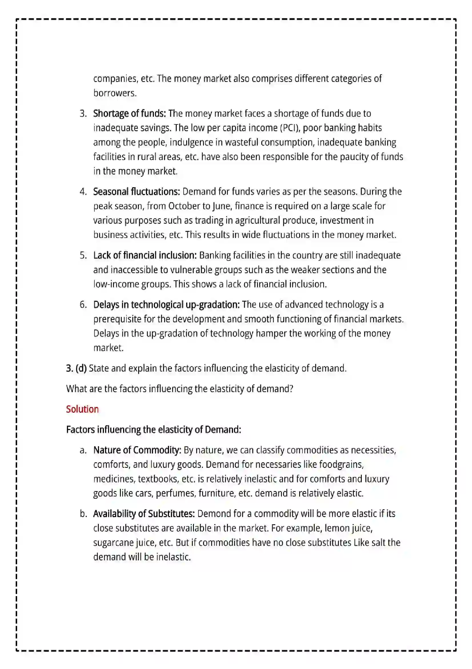 Maharashtra Board Class 12th 2025 Economics Set - 2 - Sample Paper 19
