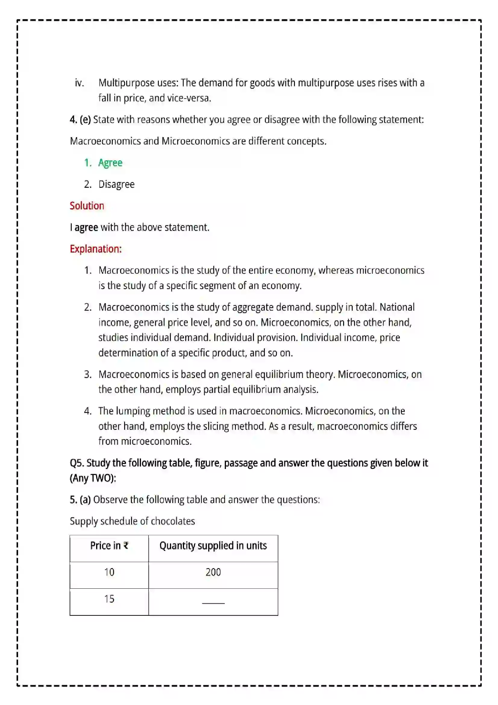 Maharashtra Board Class 12th 2025 Economics Set - 2 - Sample Paper 25