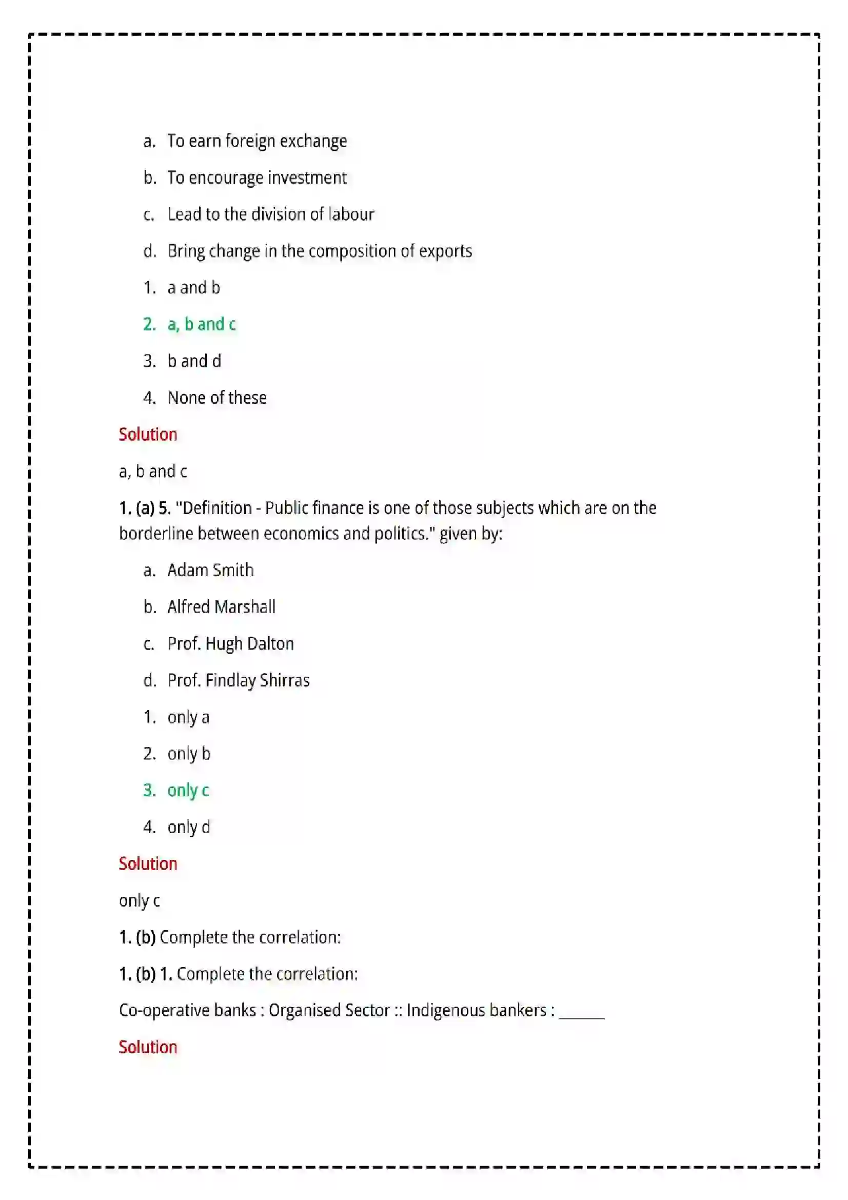 Maharashtra Board Class 12th 2025 Economics Set - 2 - Sample Paper 3