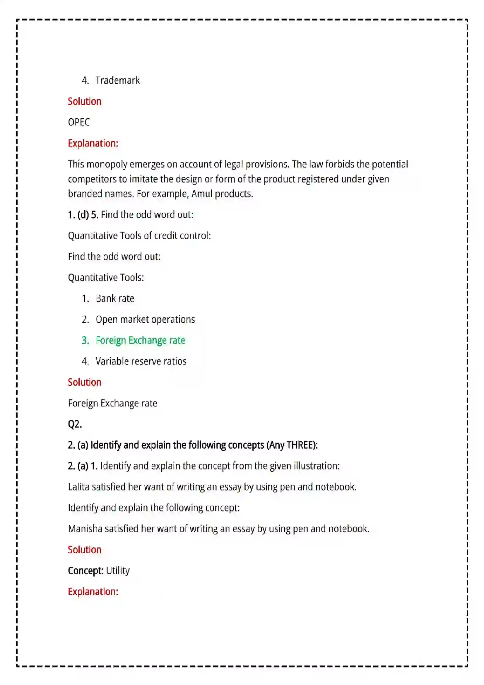 Maharashtra Board Class 12th 2025 Economics Set - 2 - Sample Paper 7