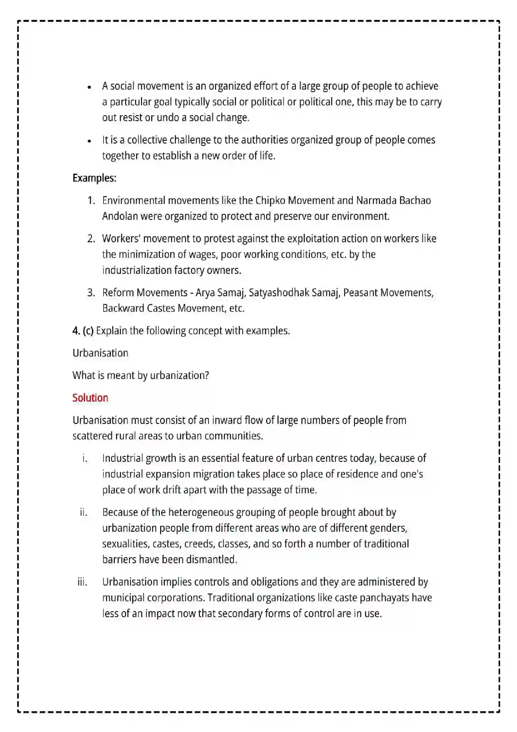 Maharashtra Board Class 12th 2025 Sociology Set - 1 - Sample Paper 16