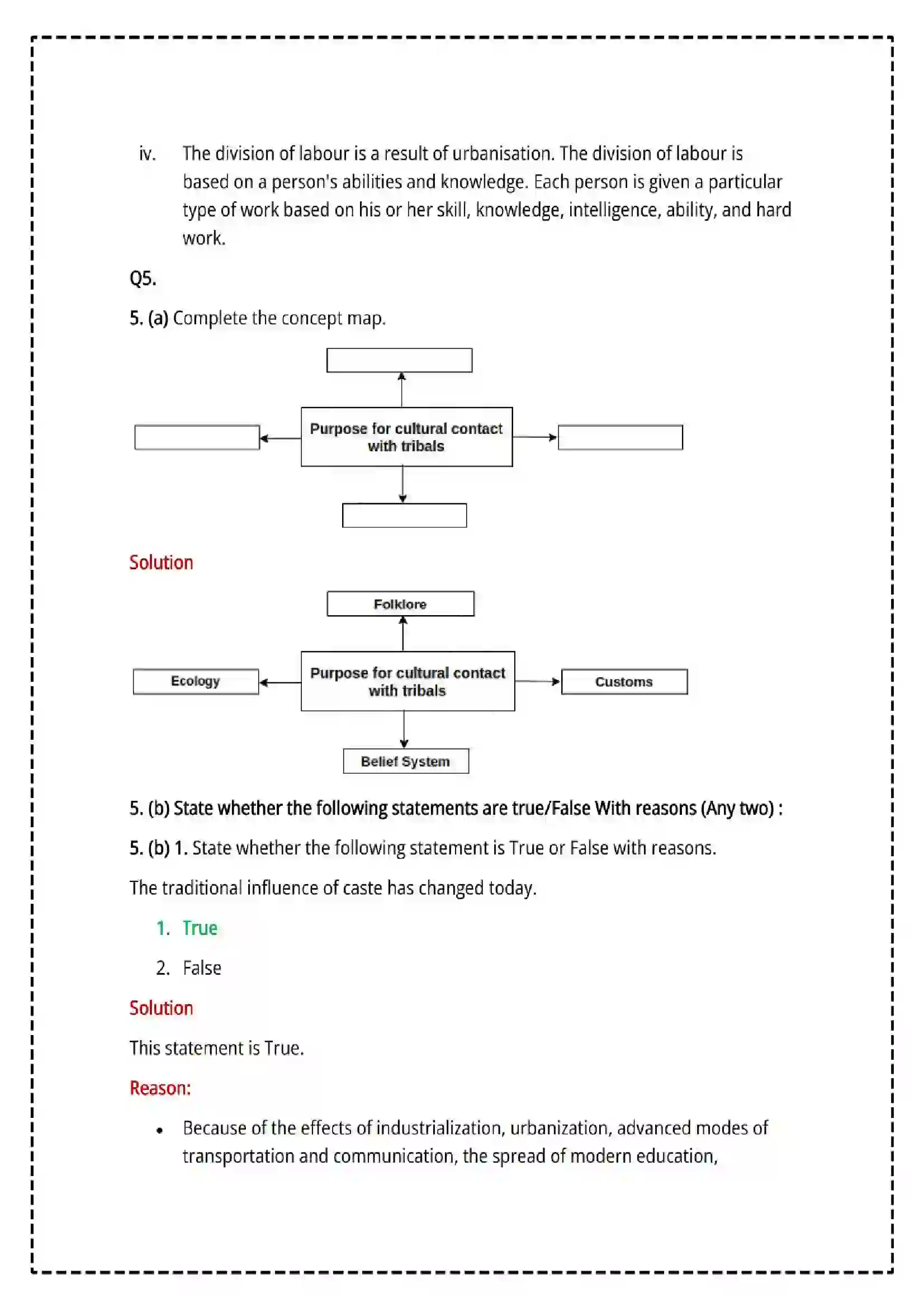 Maharashtra Board Class 12th 2025 Sociology Set - 1 - Sample Paper 17