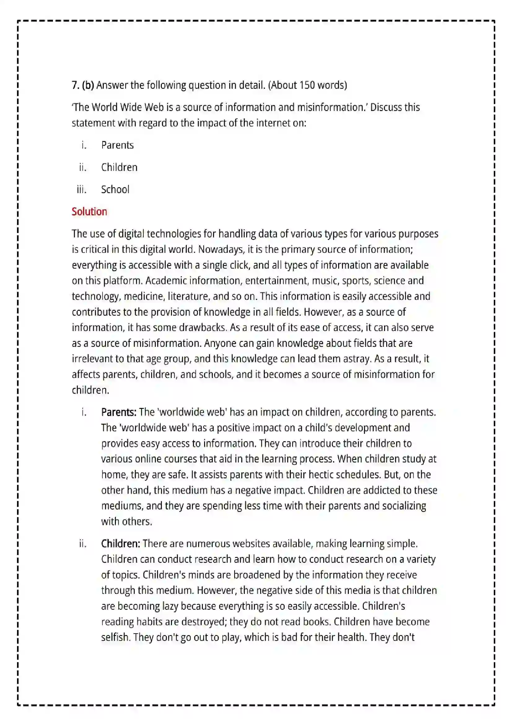Maharashtra Board Class 12th 2025 Sociology Set - 1 - Sample Paper 23