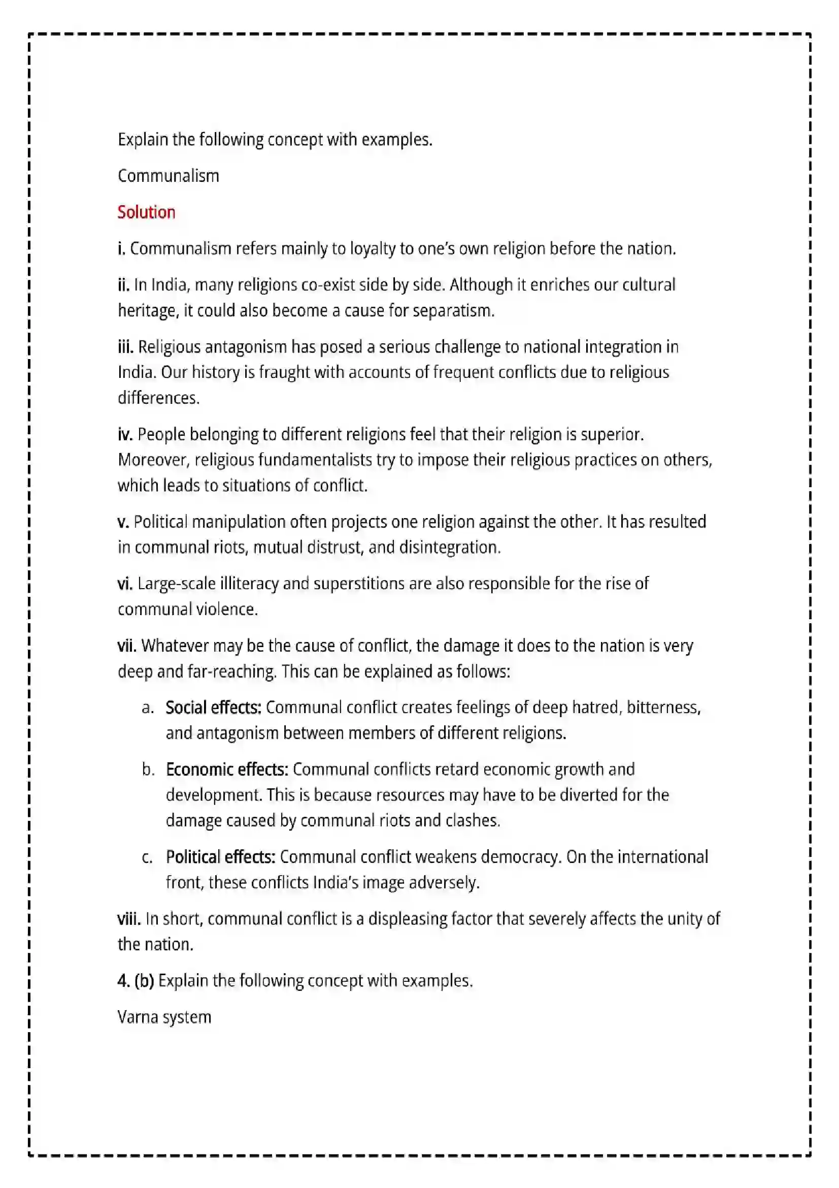 Maharashtra Board Class 12th 2025 Sociology Set - 2 - Sample Paper 15