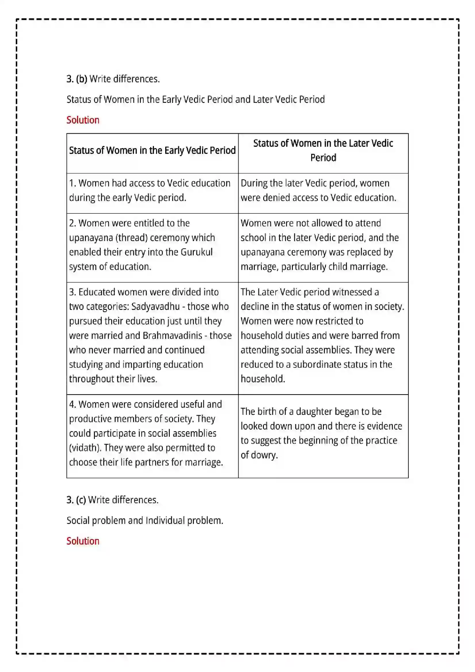 Maharashtra Board Class 12th 2025 Sociology Set - 3 - Sample Paper 11