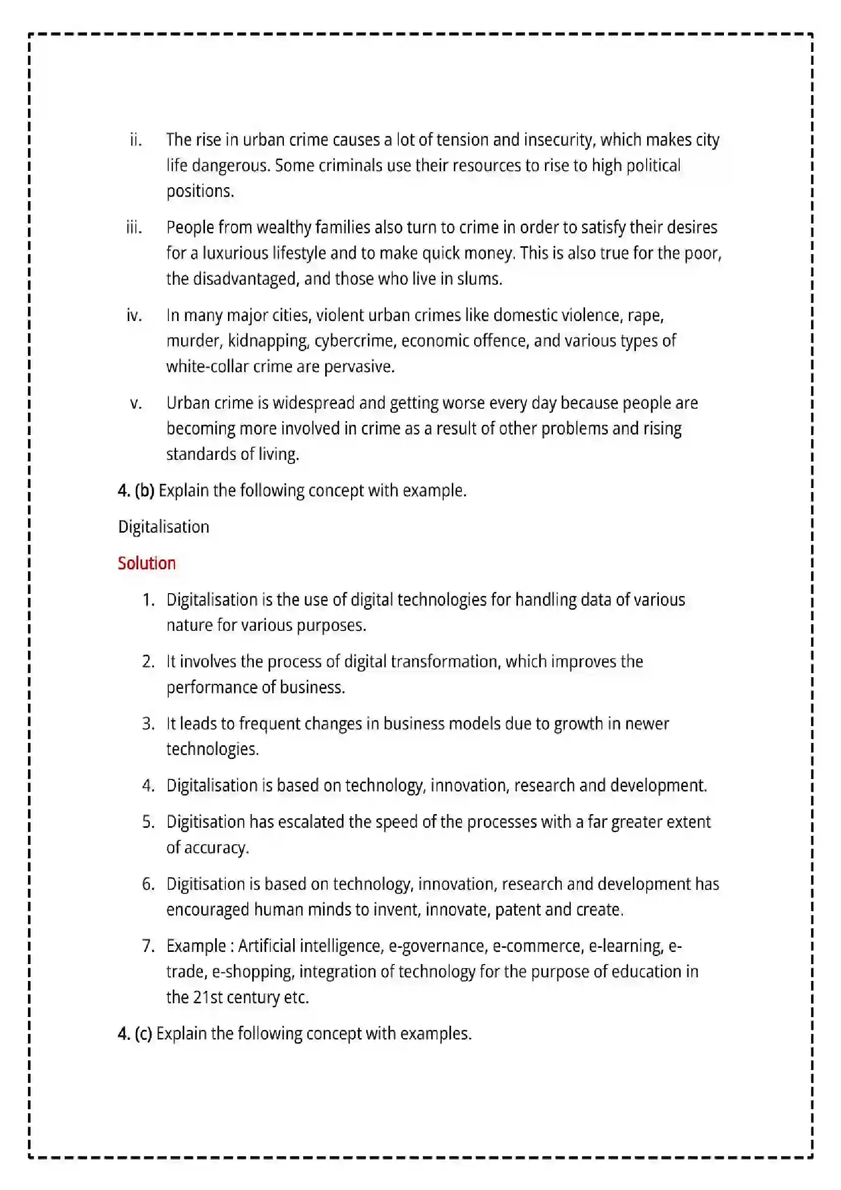 Maharashtra Board Class 12th 2025 Sociology Set - 3 - Sample Paper 14