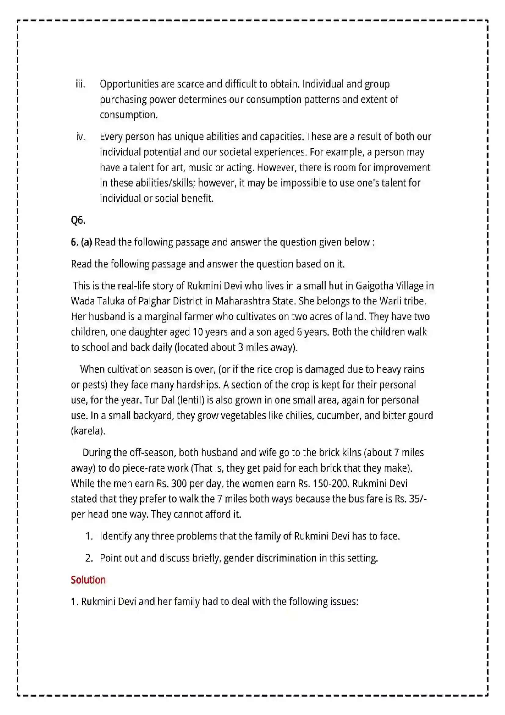 Maharashtra Board Class 12th 2025 Sociology Set - 3 - Sample Paper 18