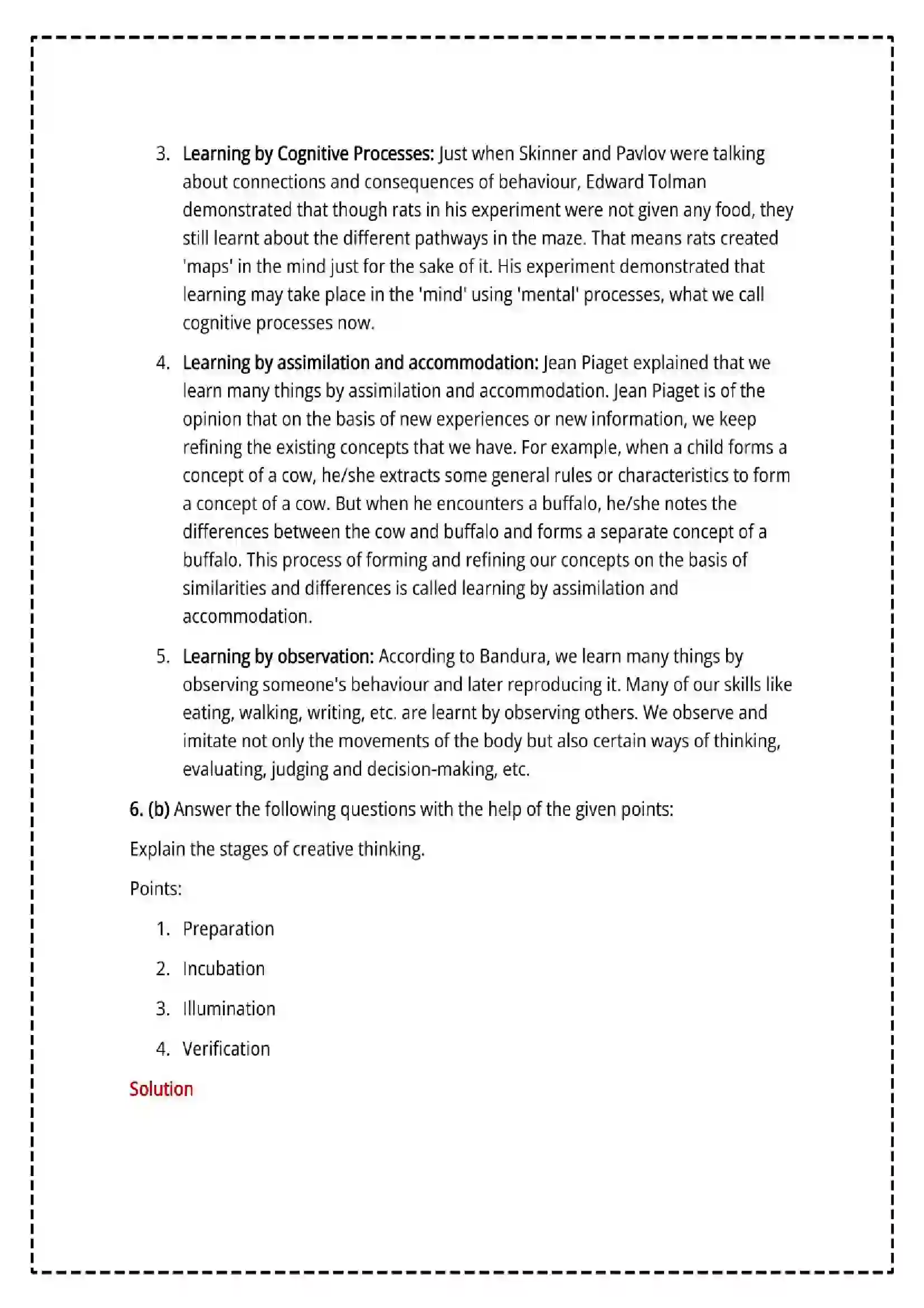 Maharashtra Board Class 12th 2025 Psychology Set - 1 - Sample Paper 19