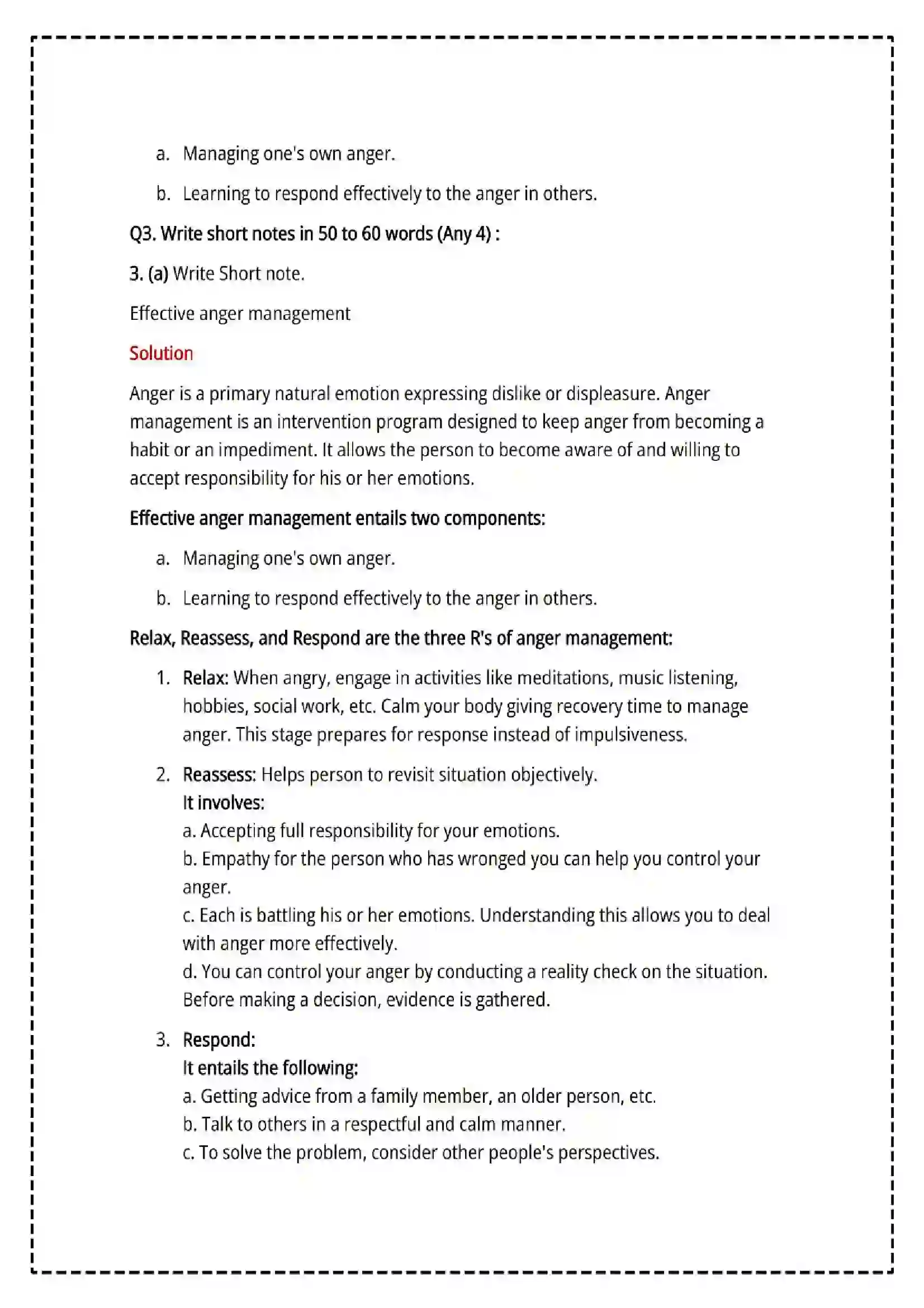 Maharashtra Board Class 12th 2025 Psychology Set - 1 - Sample Paper 9