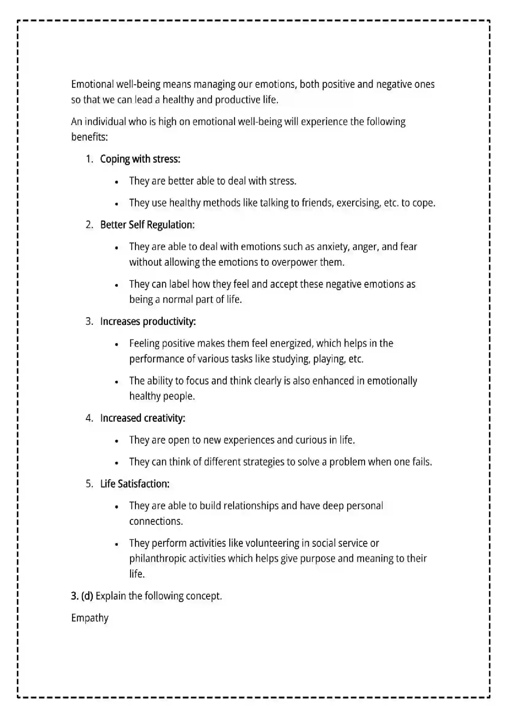 Maharashtra Board Class 12th 2025 Psychology Set - 2 - Sample Paper 11