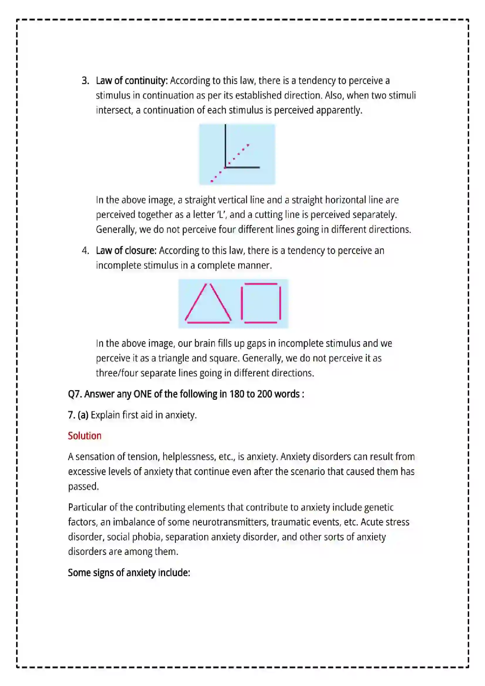 Maharashtra Board Class 12th 2025 Psychology Set - 2 - Sample Paper 23