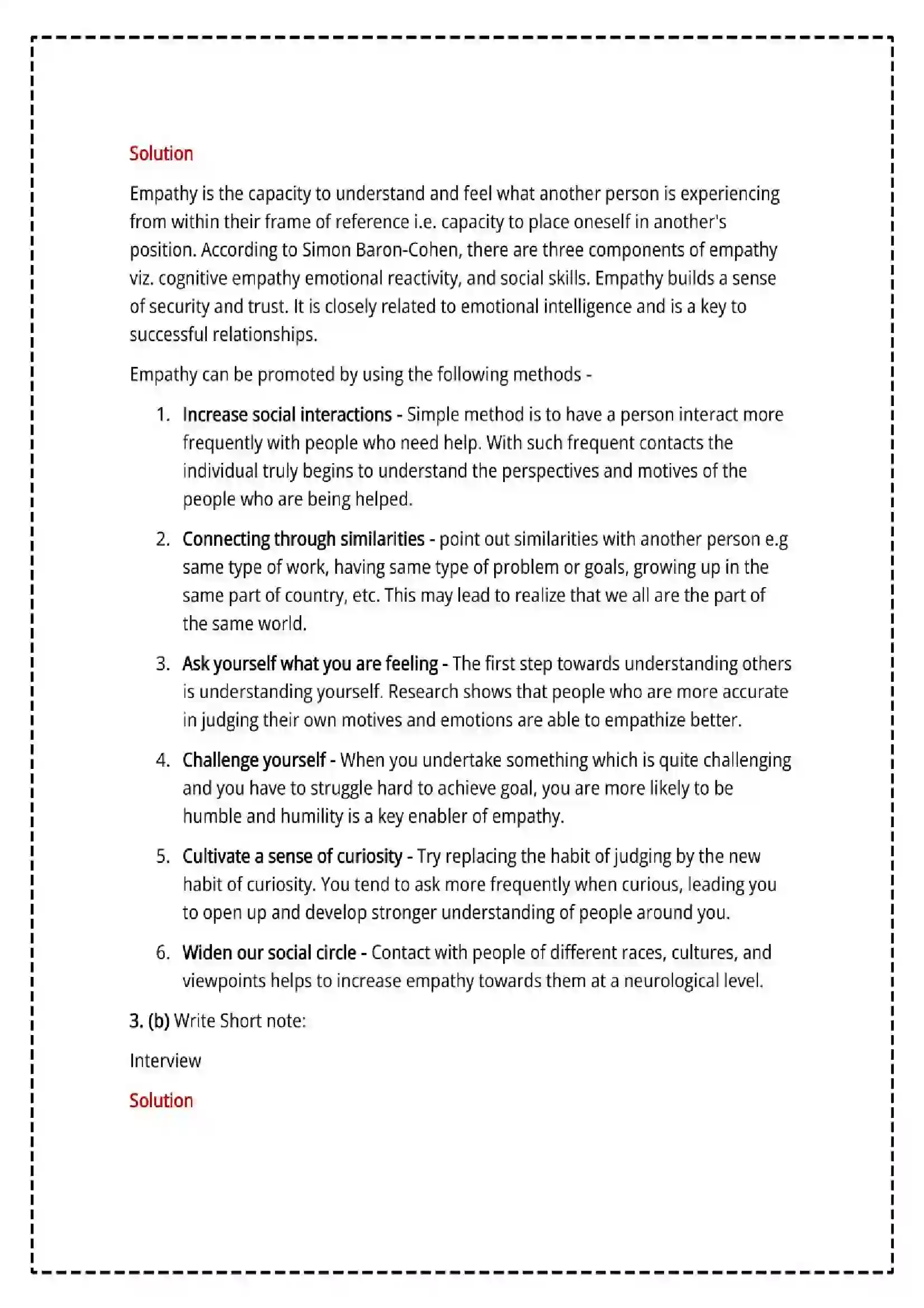 Maharashtra Board Class 12th 2025 Psychology Set - 2 - Sample Paper 9