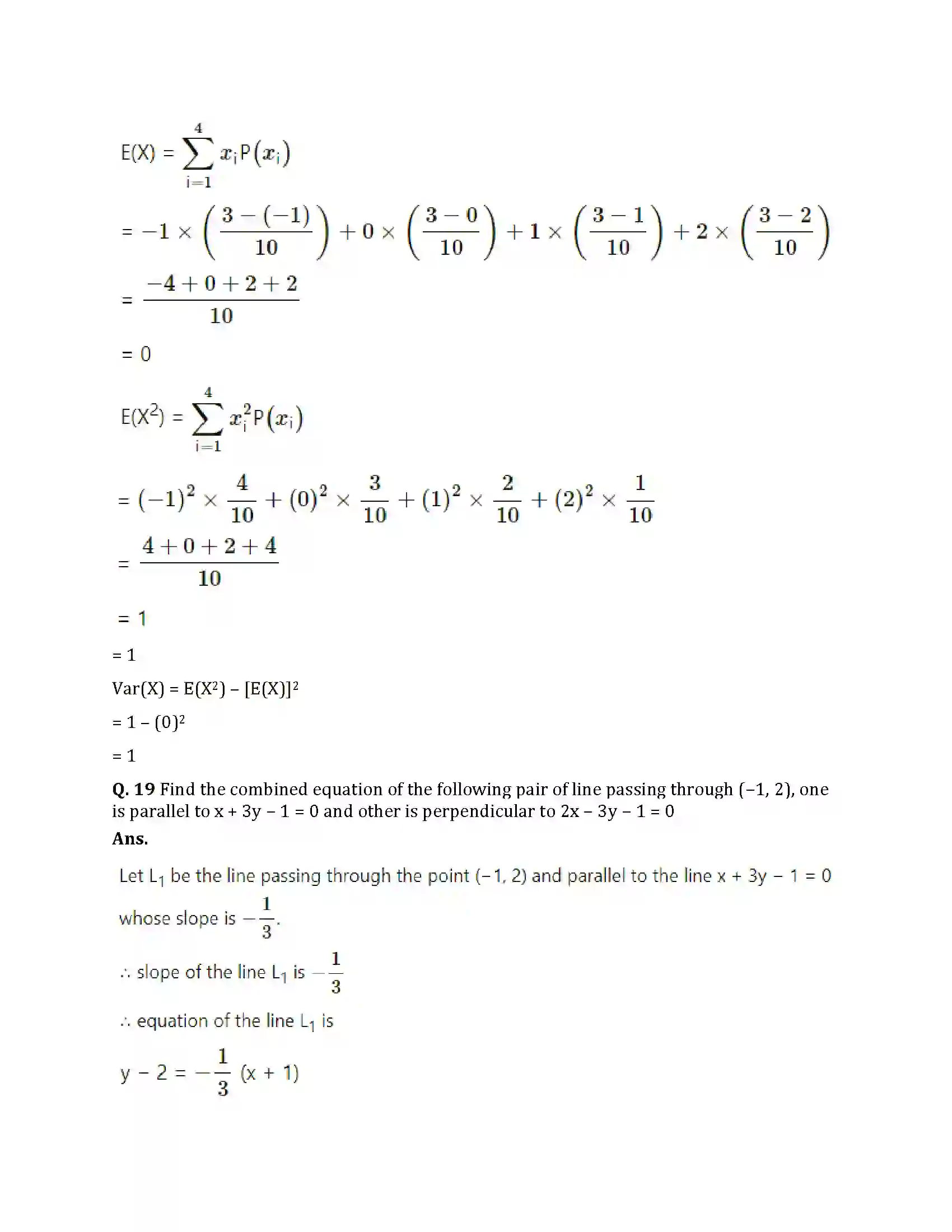 Maharashtra Board Class 12th 2025 Maths Set 1 Sample Paper 18