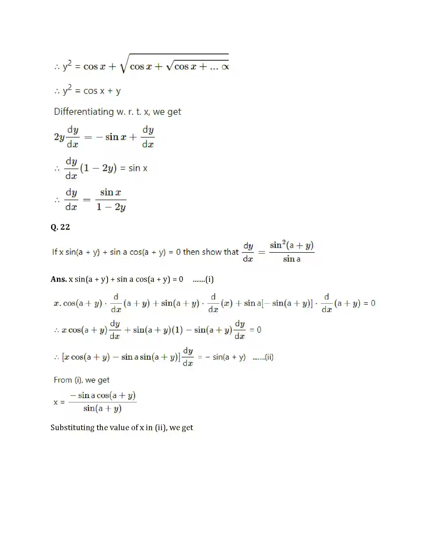 Maharashtra Board Class 12th 2025 Maths Set 1 Sample Paper 21