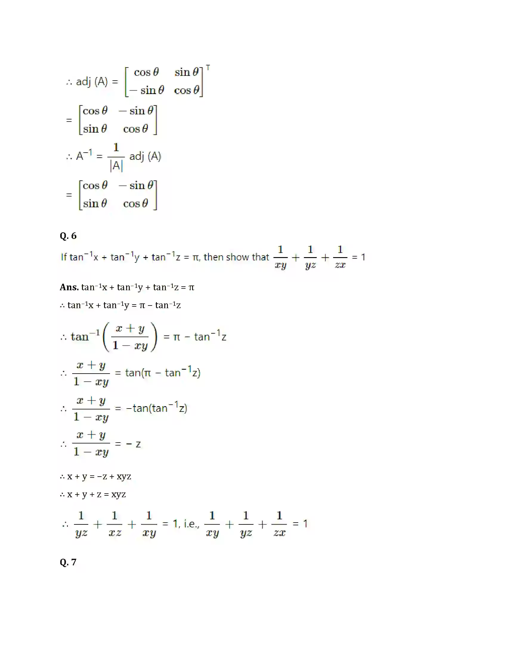 Maharashtra Board Class 12th 2025 Maths Set 1 Sample Paper 8