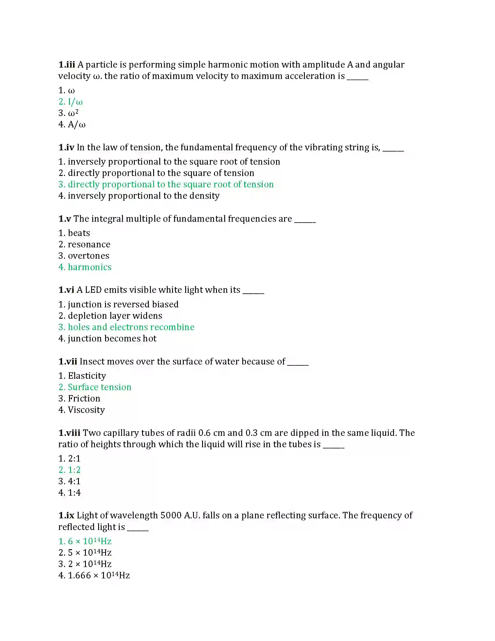 Maharashtra Board Class 12th 2025 Physics Sample Paper 2