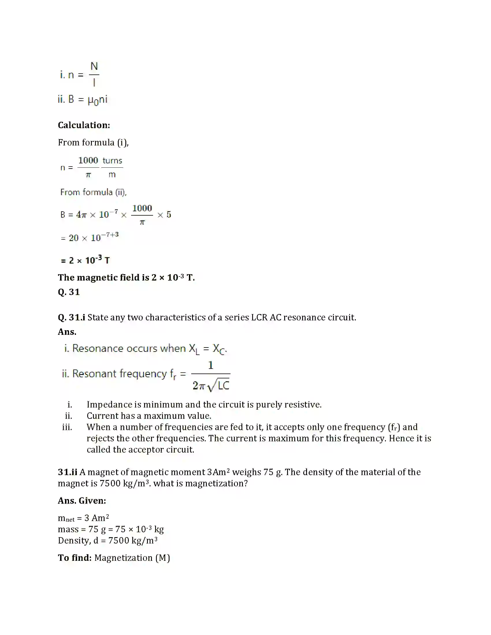 Maharashtra Board Class 12th 2025 Physics Set 1 Sample Paper 31