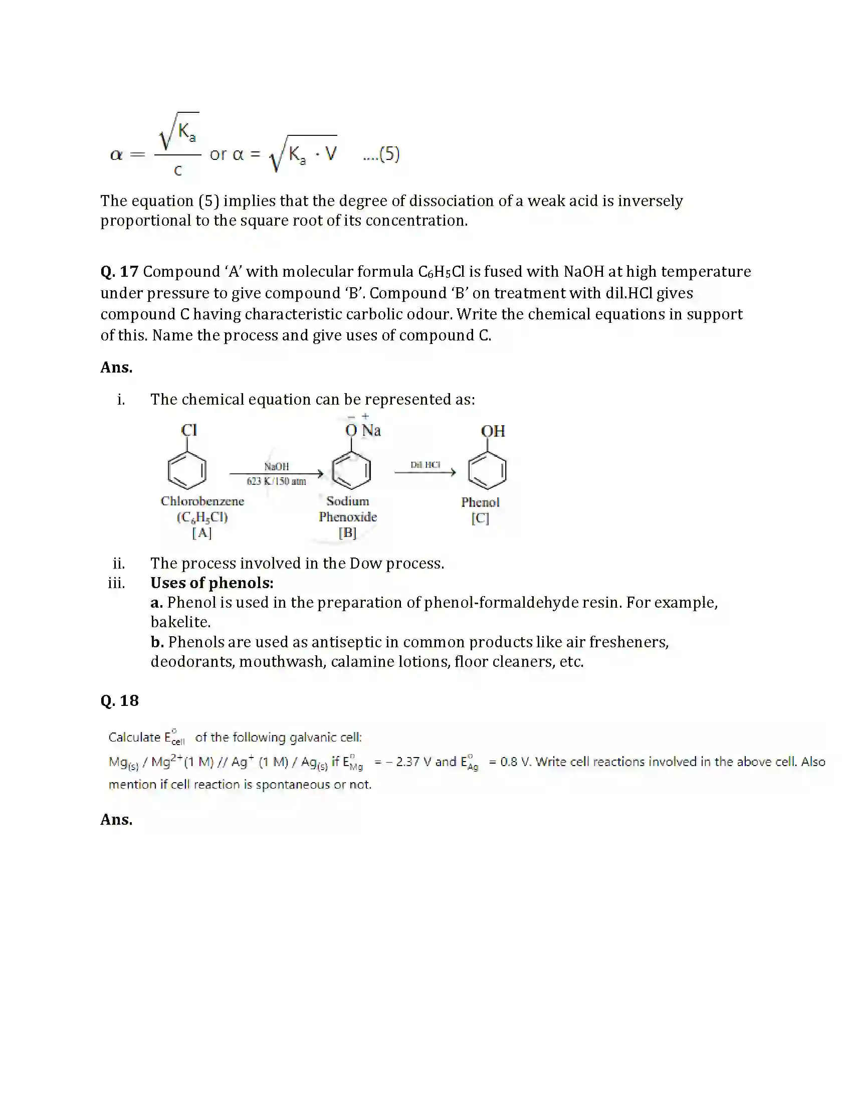 Maharashtra Board Class 12th 2025 Chemistry Sample Paper 10