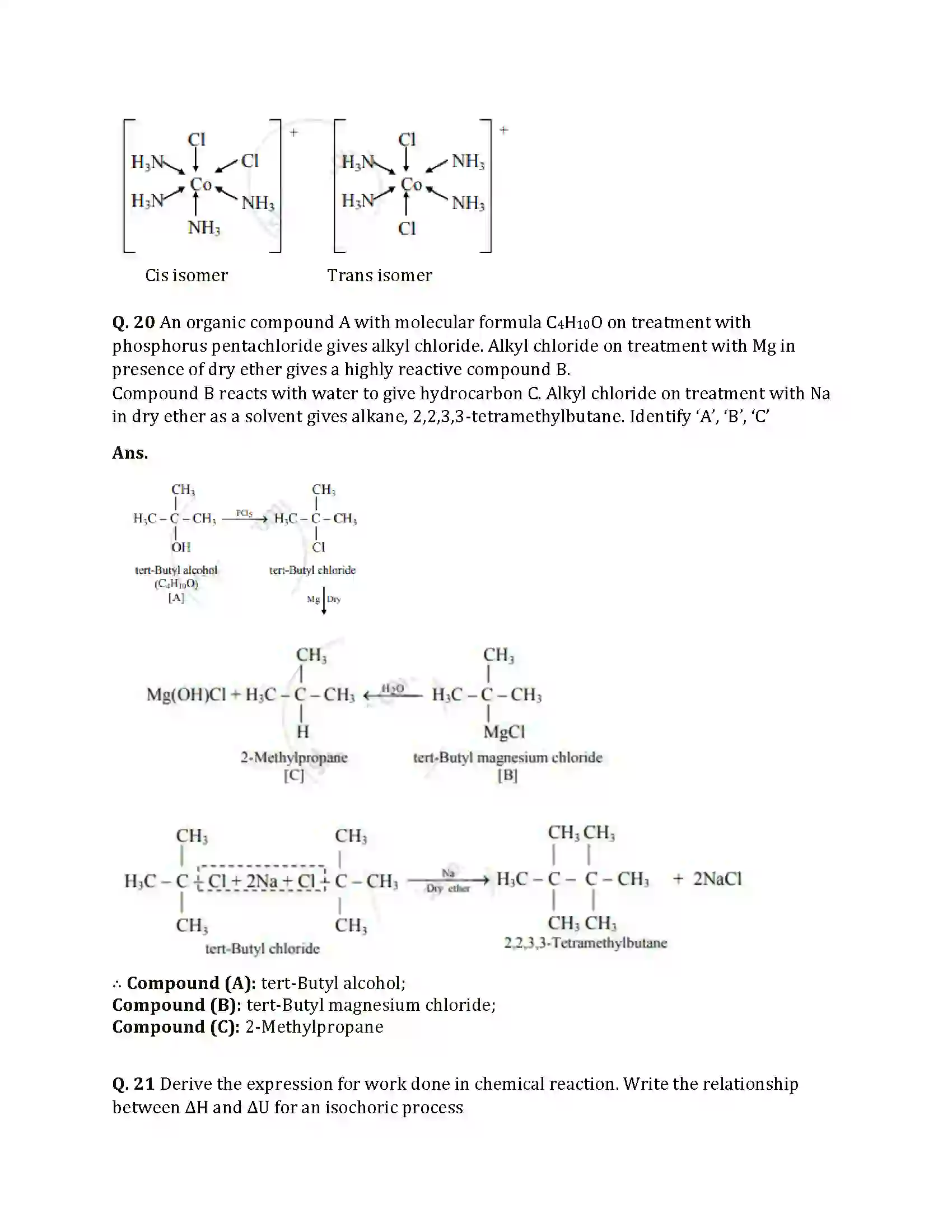 Maharashtra Board Class 12th 2025 Chemistry Sample Paper 12