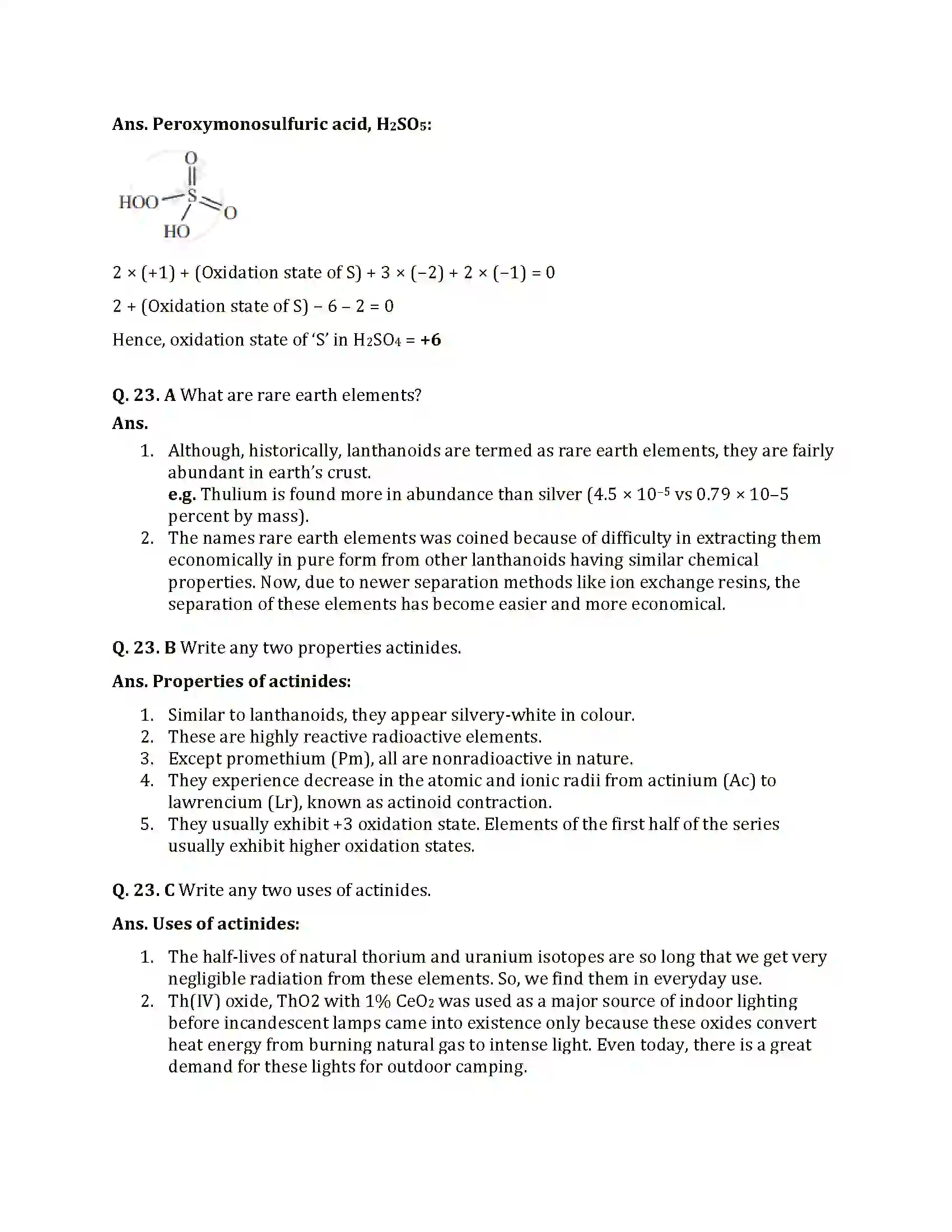 Maharashtra Board Class 12th 2025 Chemistry Sample Paper 14