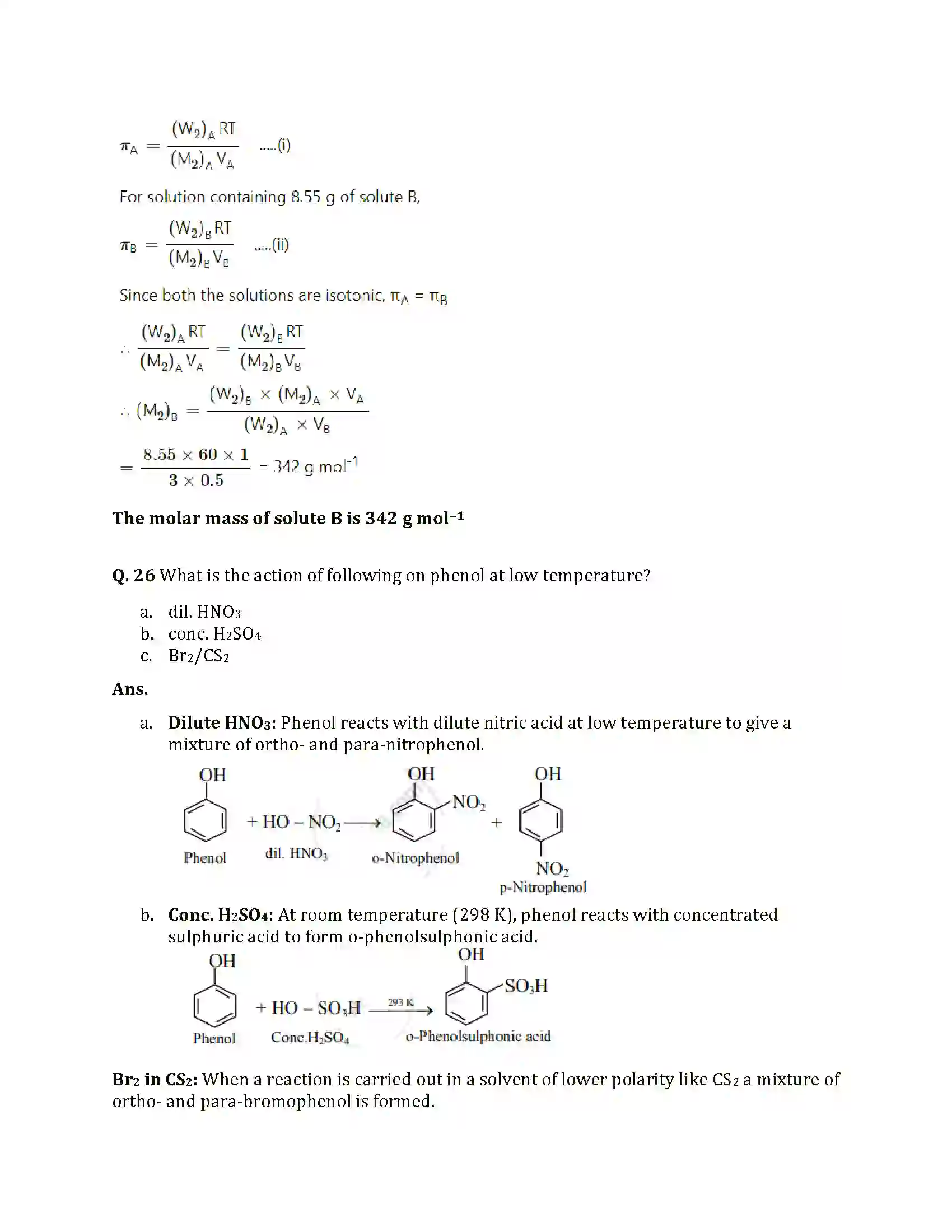 Maharashtra Board Class 12th 2025 Chemistry Sample Paper 16