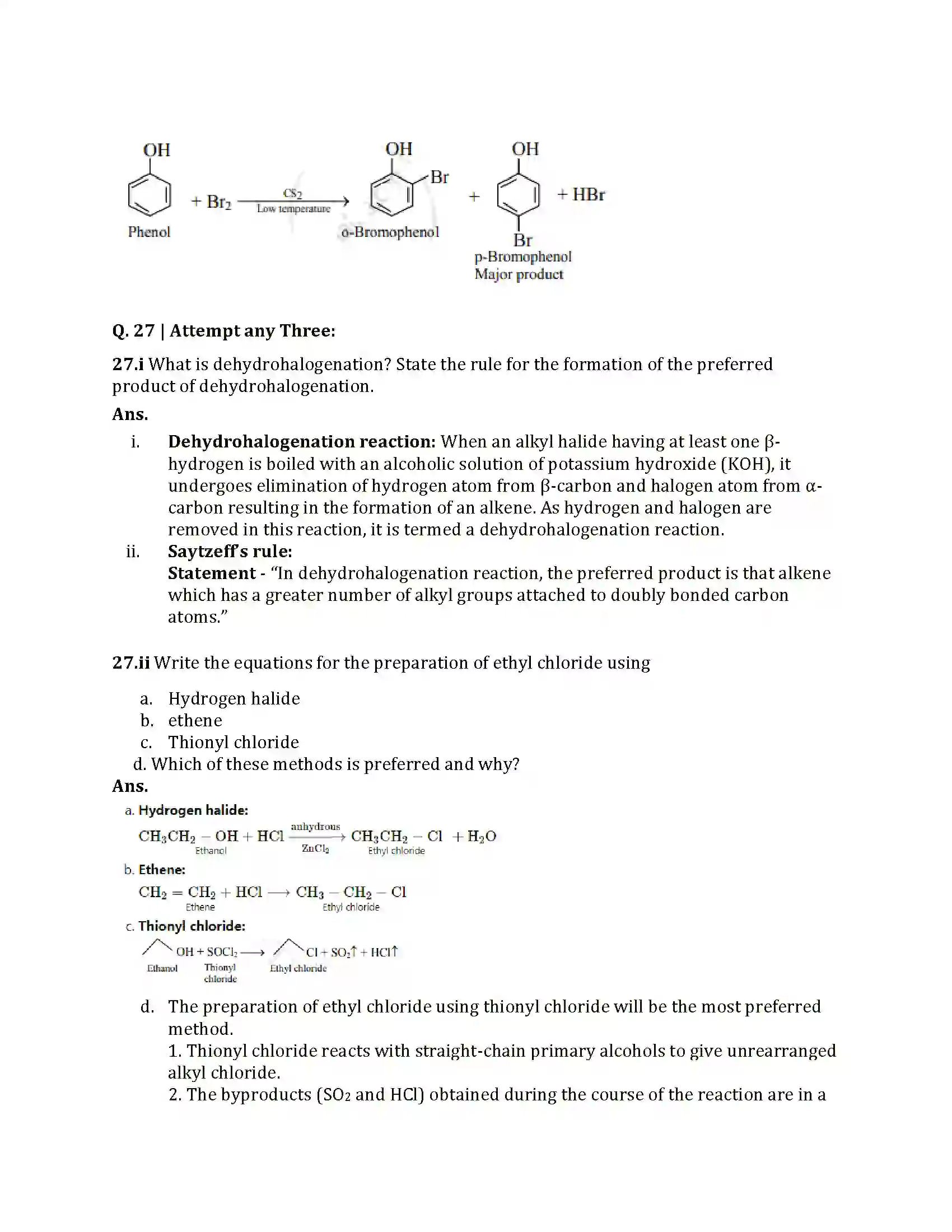 Maharashtra Board Class 12th 2025 Chemistry Sample Paper 17