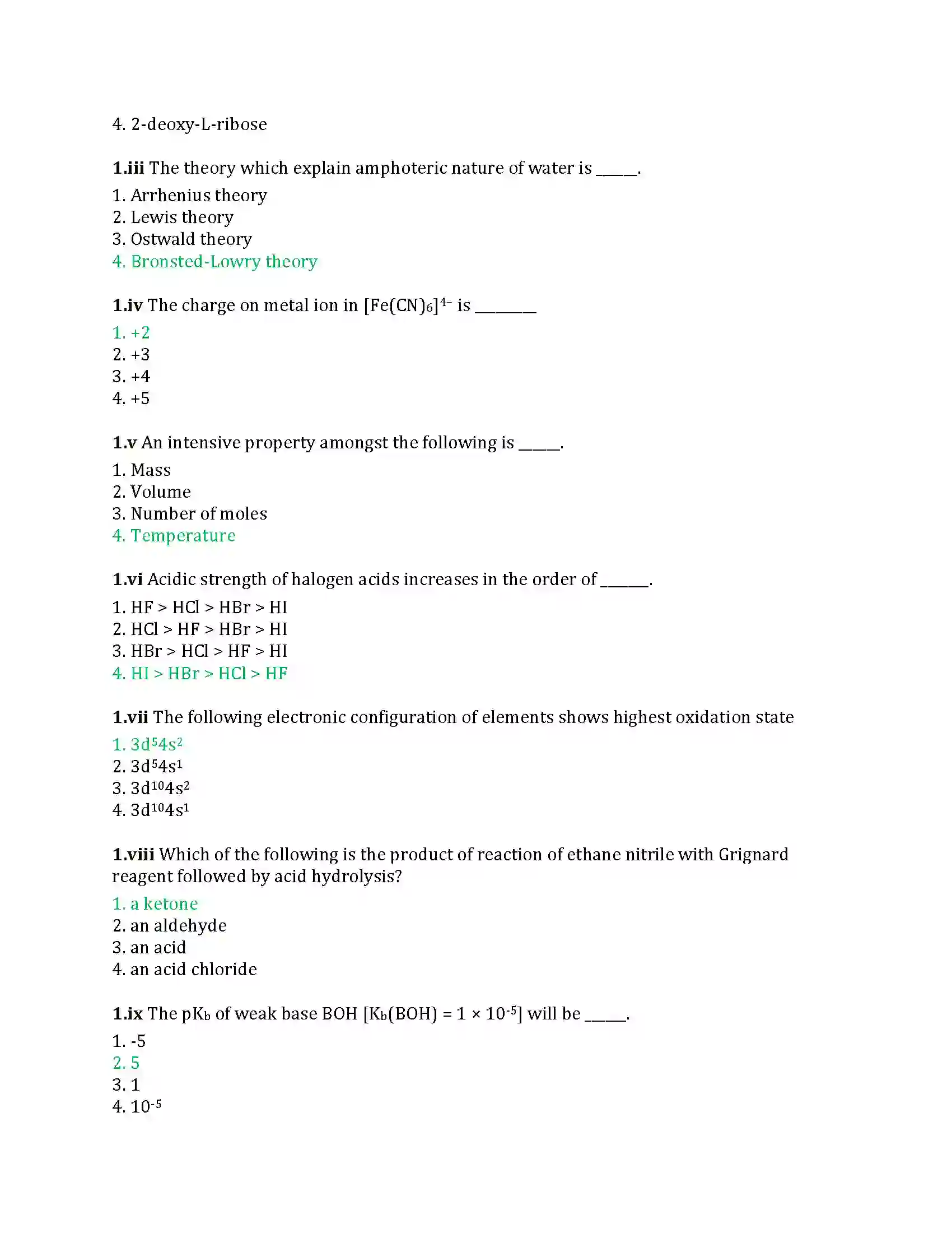 Maharashtra Board Class 12th 2025 Chemistry Sample Paper 2