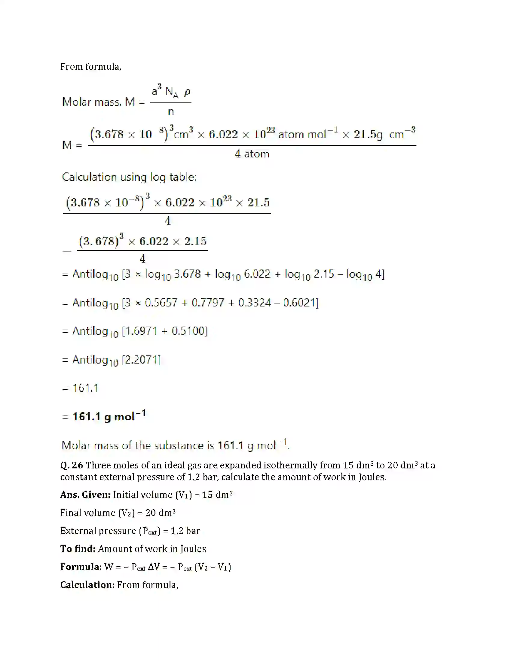 Maharashtra Board Class 12th 2025 Chemistry Set 1 Sample Paper 16