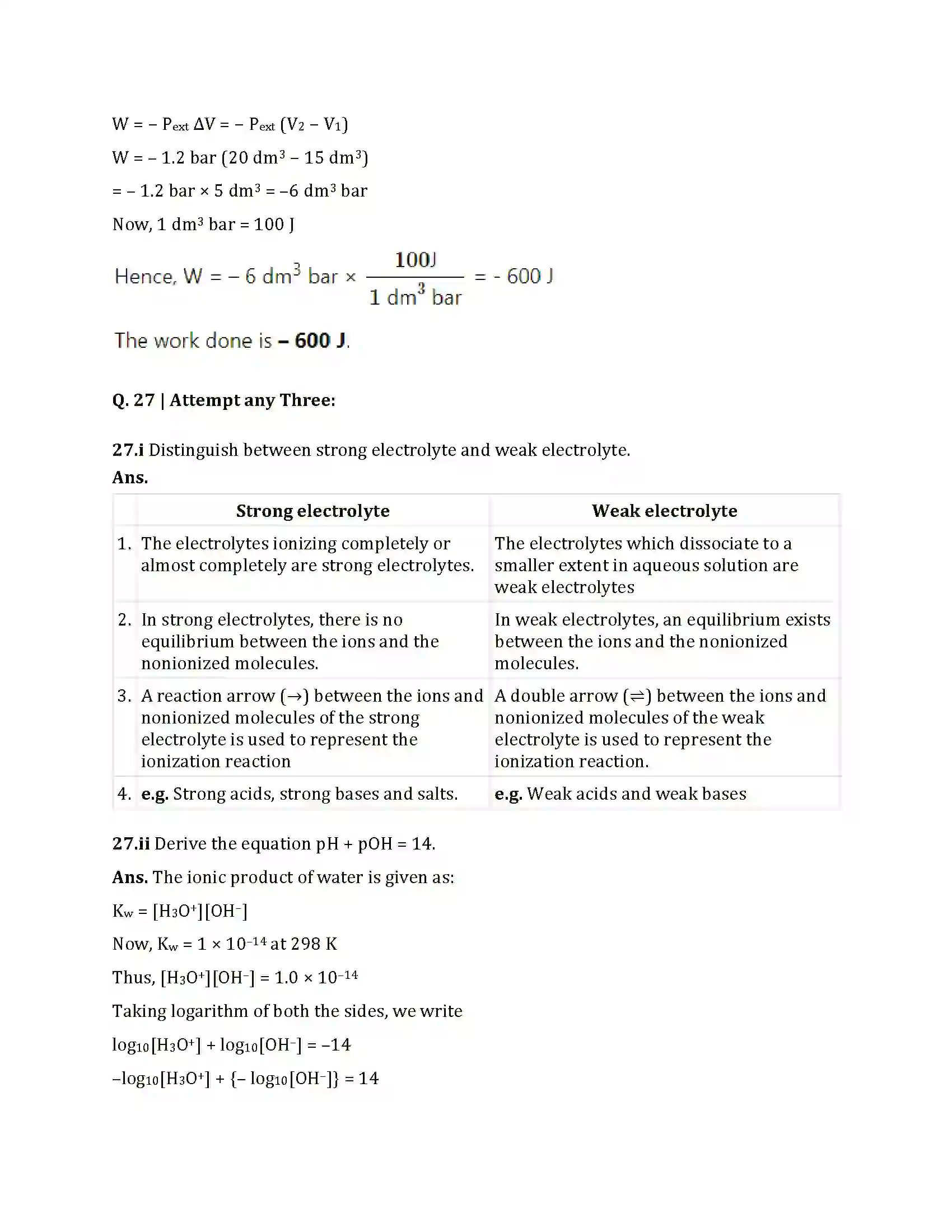 Maharashtra Board Class 12th 2025 Chemistry Set 1 Sample Paper 17